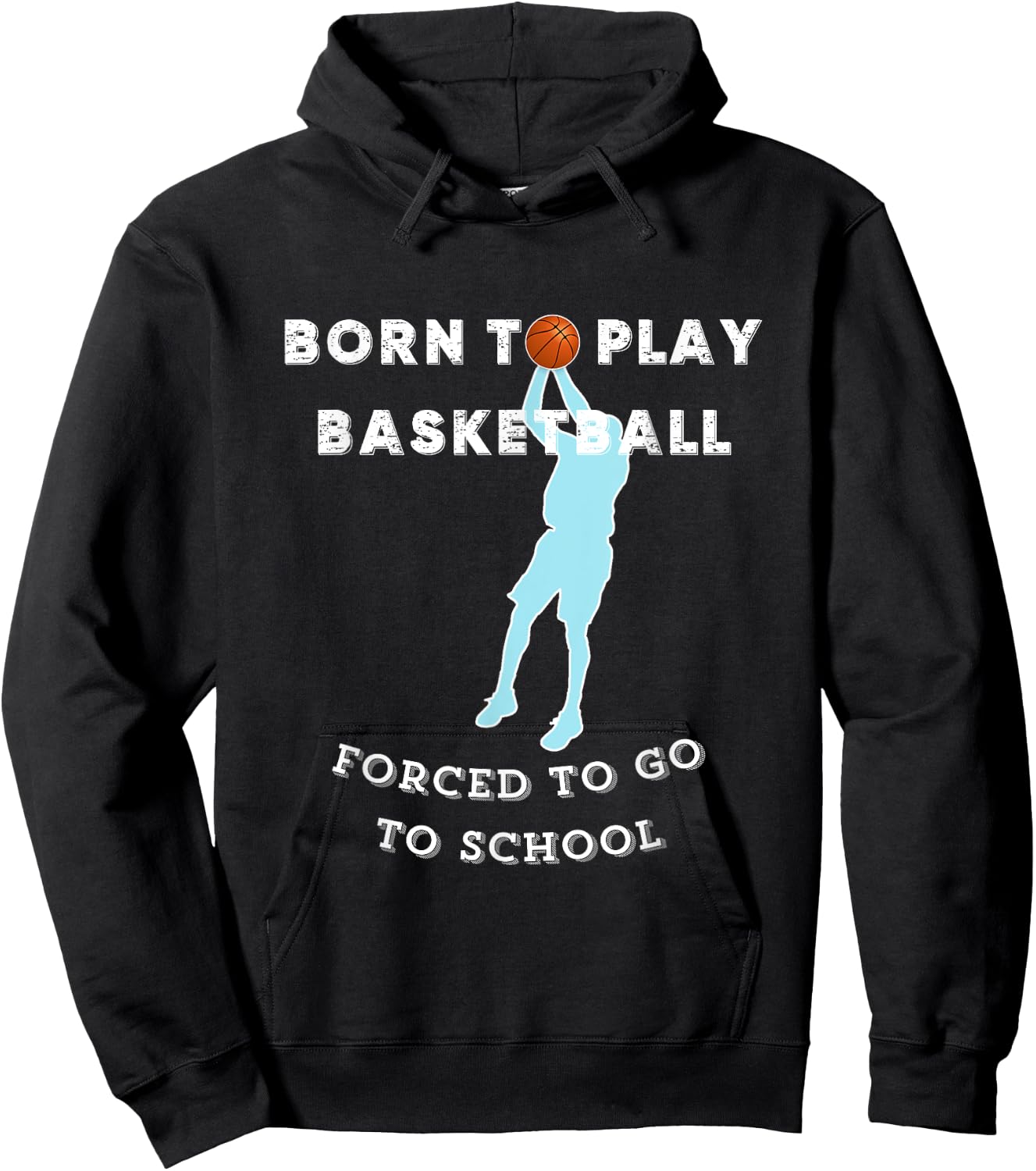 Fun Basketball Idea for Boys and Teens , Black, S Hoodie - Hoodie | Black