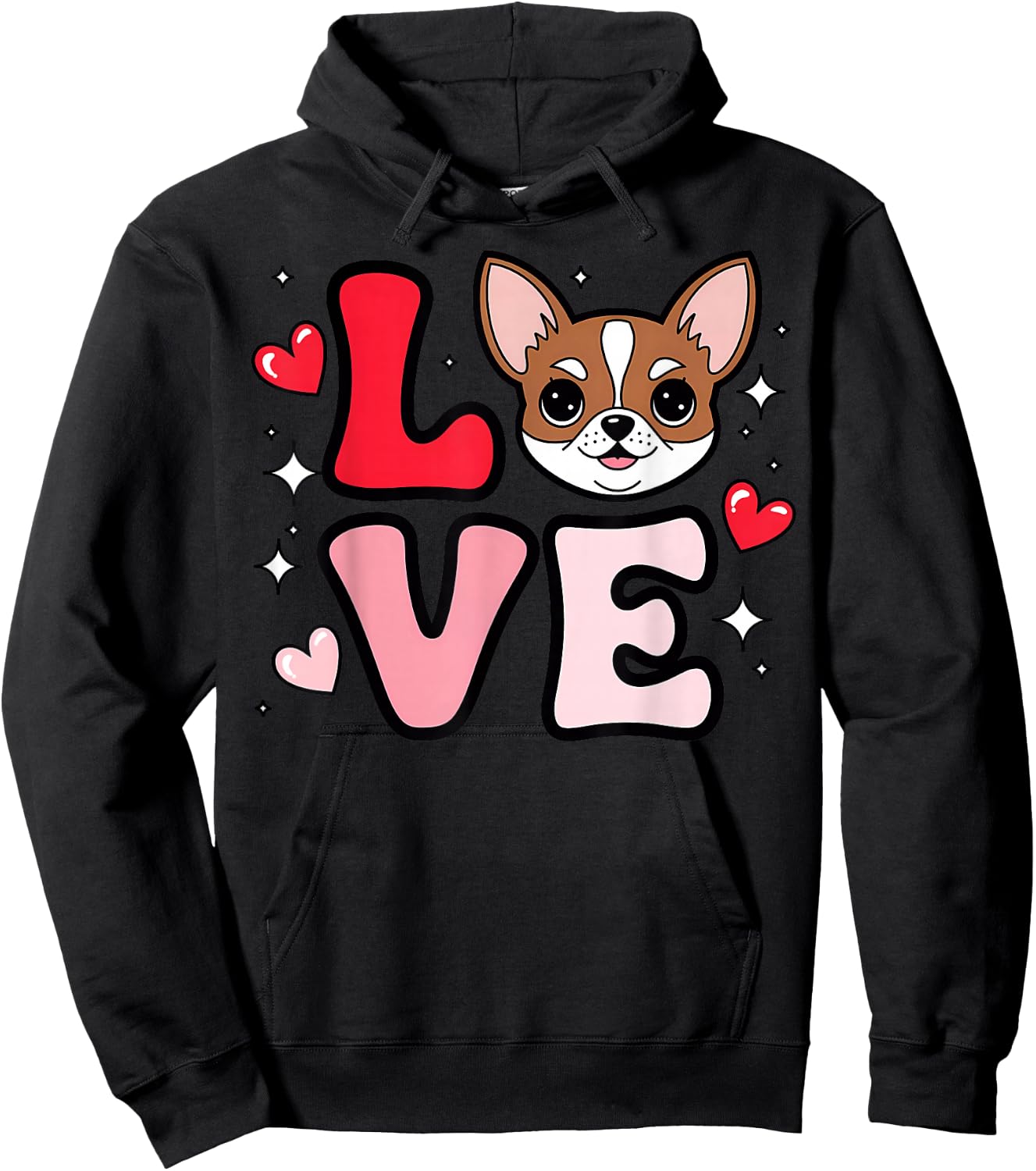 Chihuahua Love Cute Chichi Puppy Dog Mom Girls Women Hoodie - Hoodie | Black