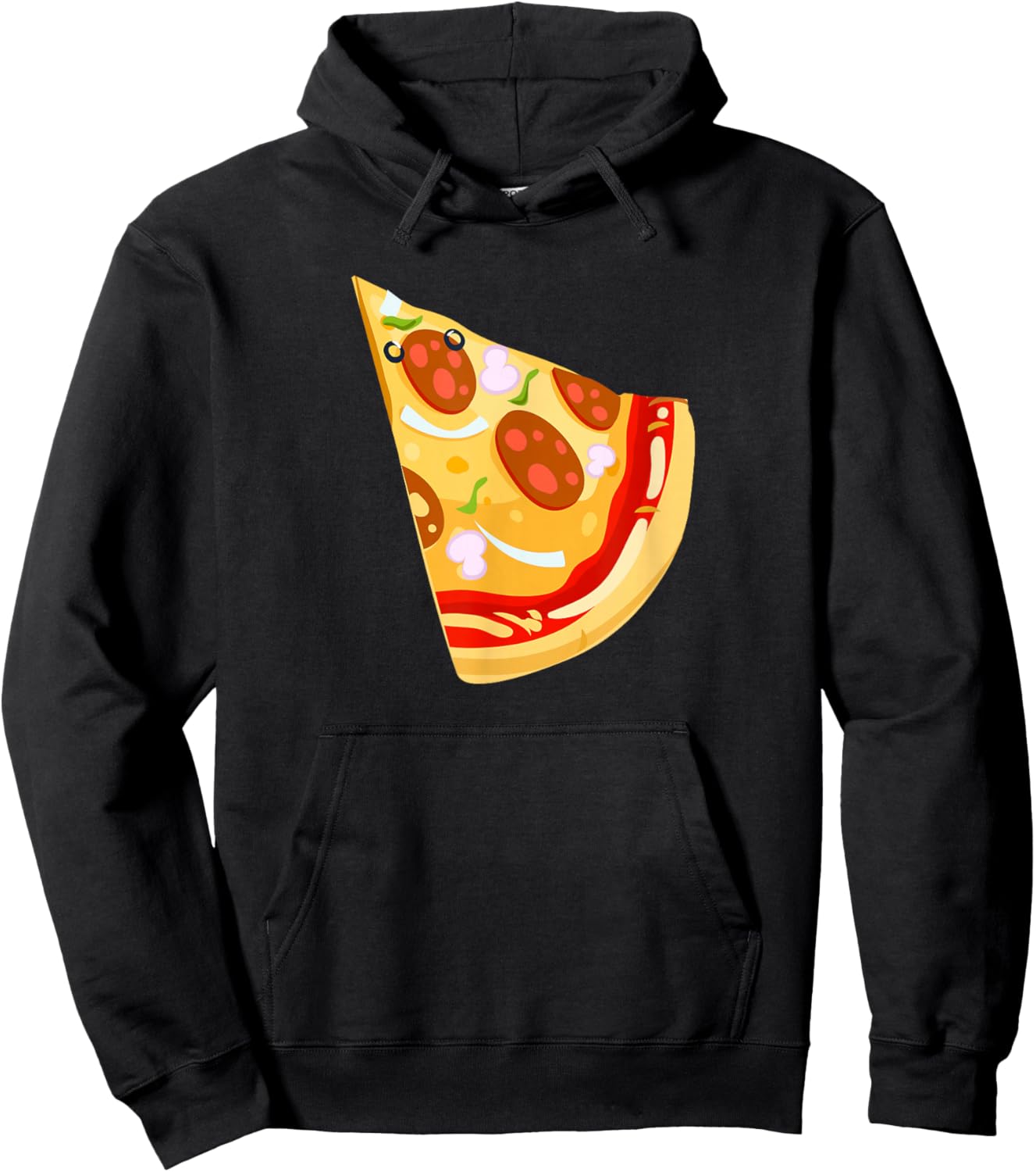 Pizza Missing Slice Matching Set Couple Family Hoodie - Hoodie | Black