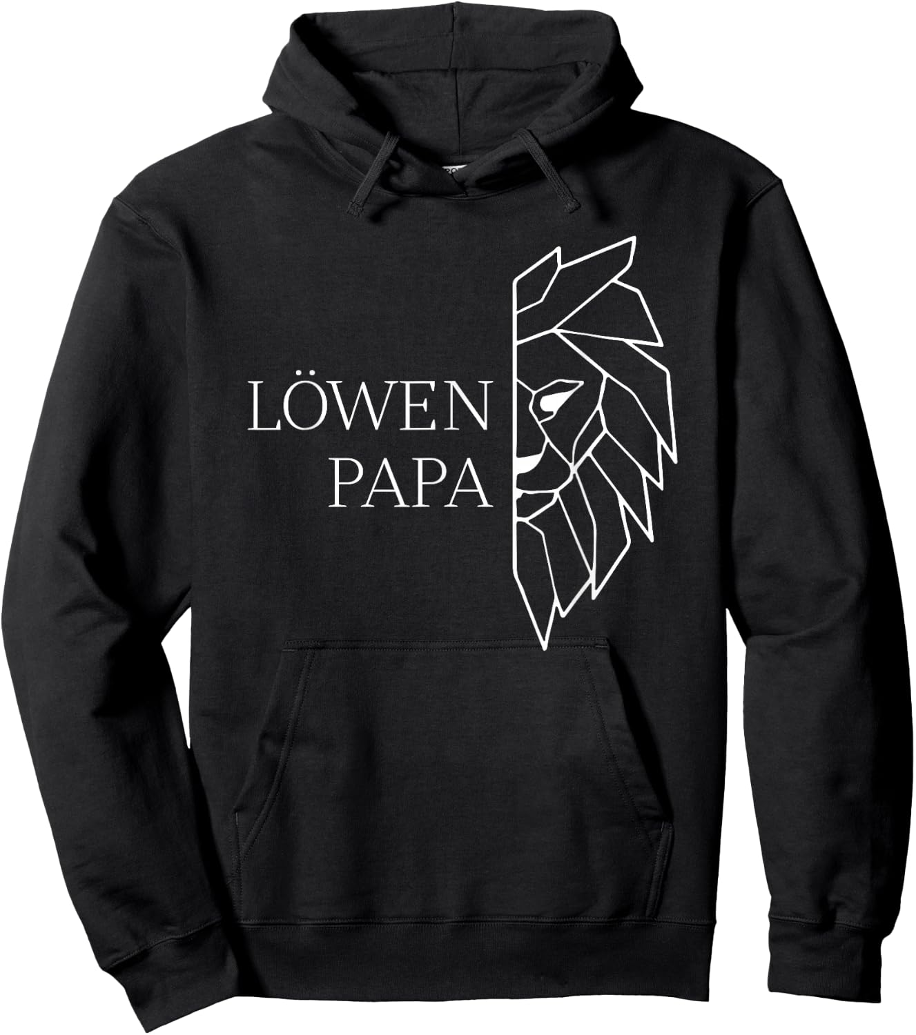 löwen Papa Hoodie - Hoodie | Black