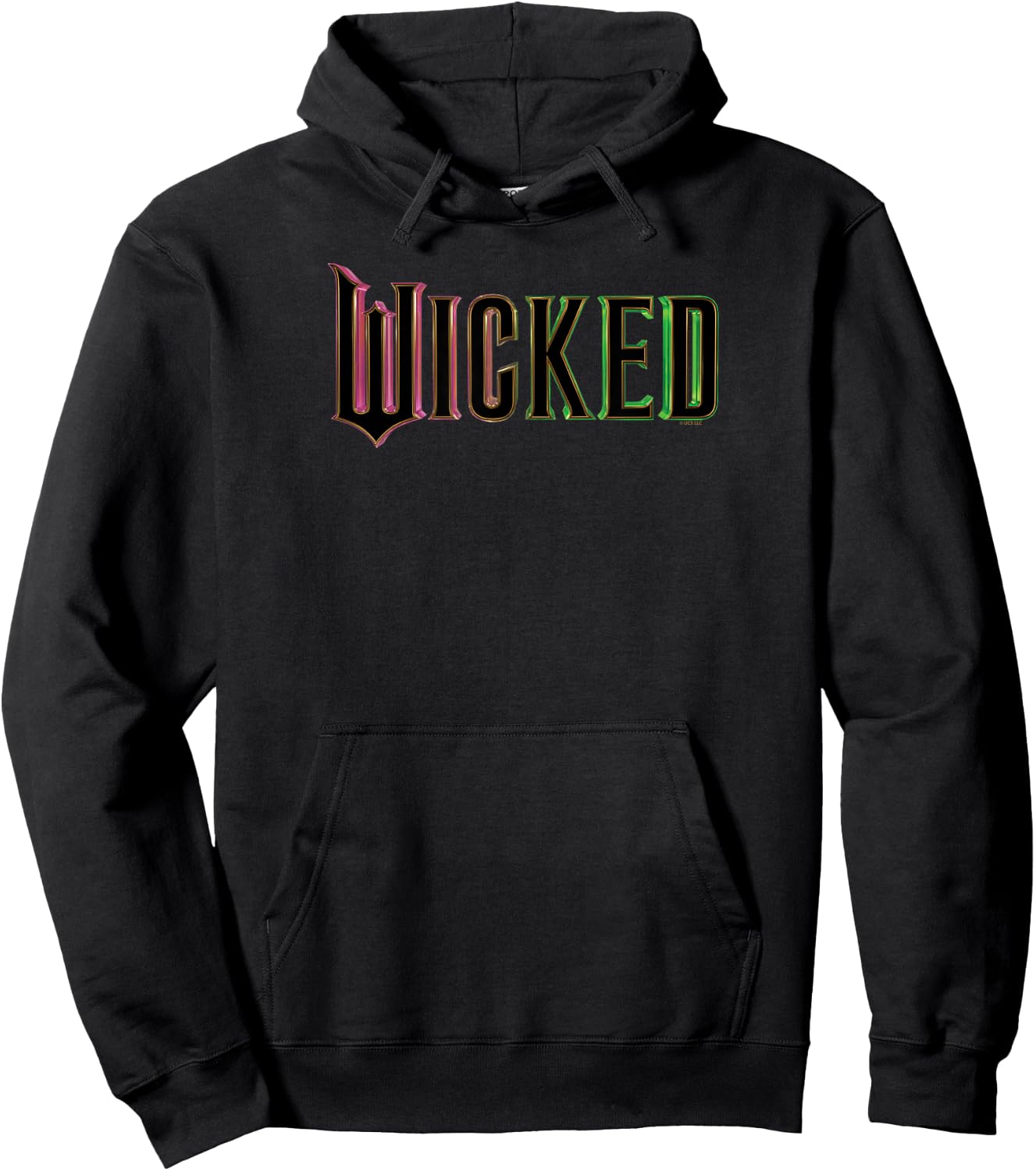 Wicked Pink and Green Logo Hoodie - Hoodie | Black
