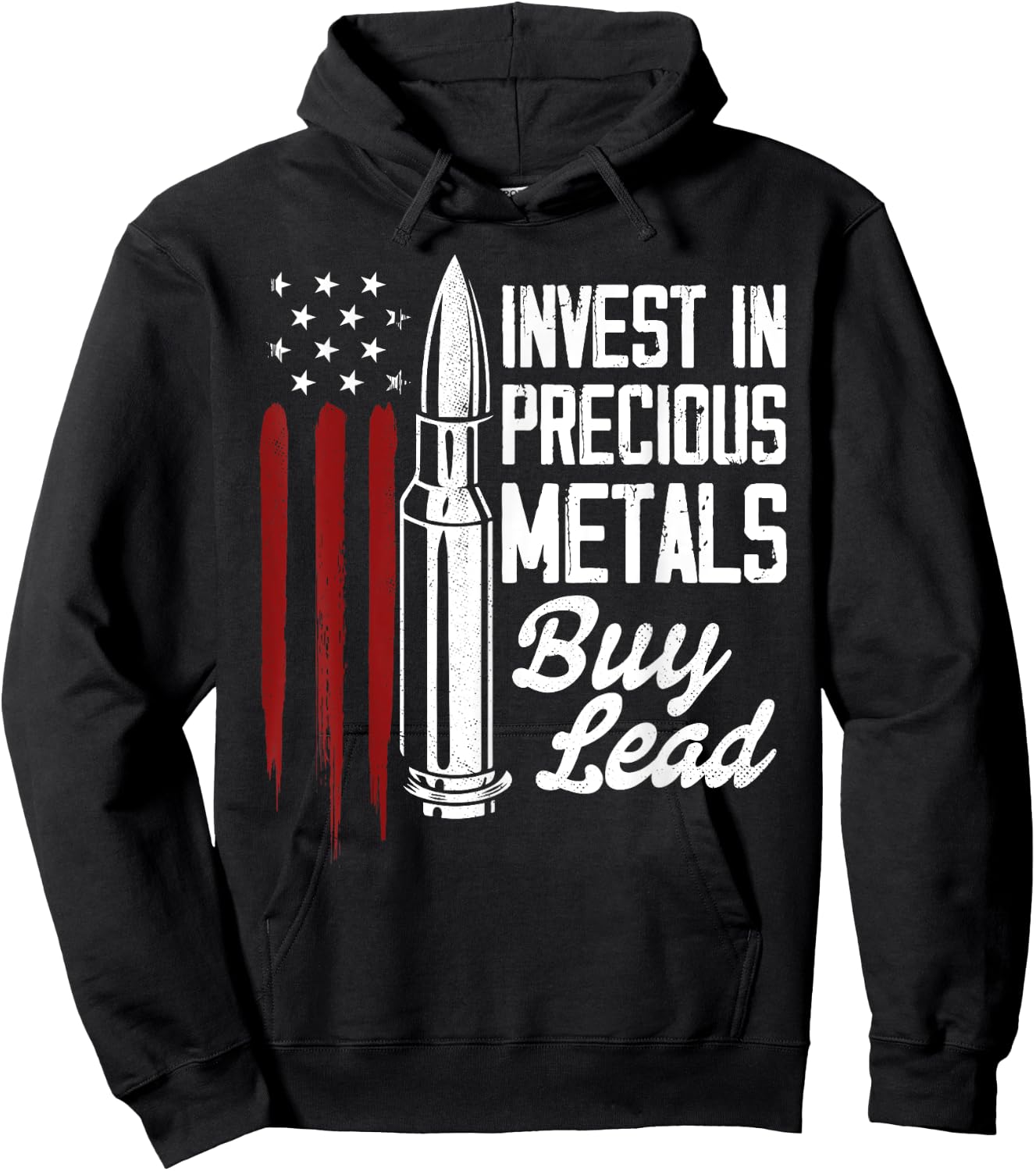 Invest In Precious Metals Gun Rights Bullet 2nd Amendment Hoodie - Hoodie | Black