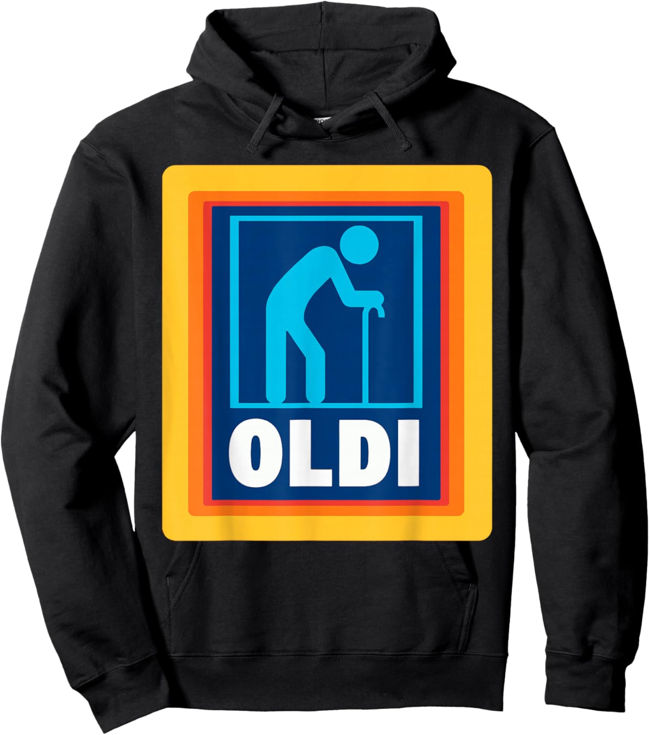 Funny OLDI Shirt - - Black - Short Sleeve - - S - Crew Collar - Graphic Design - Classic Plain Cotton - Gifts for Various Occasions Hoodie - Hoodie | Black