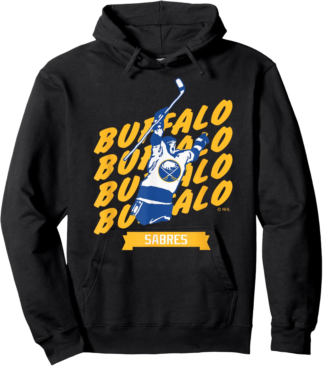 Buffalo Sabres Graffiti Black Officially Licensed Hoodie - Hoodie | Black
