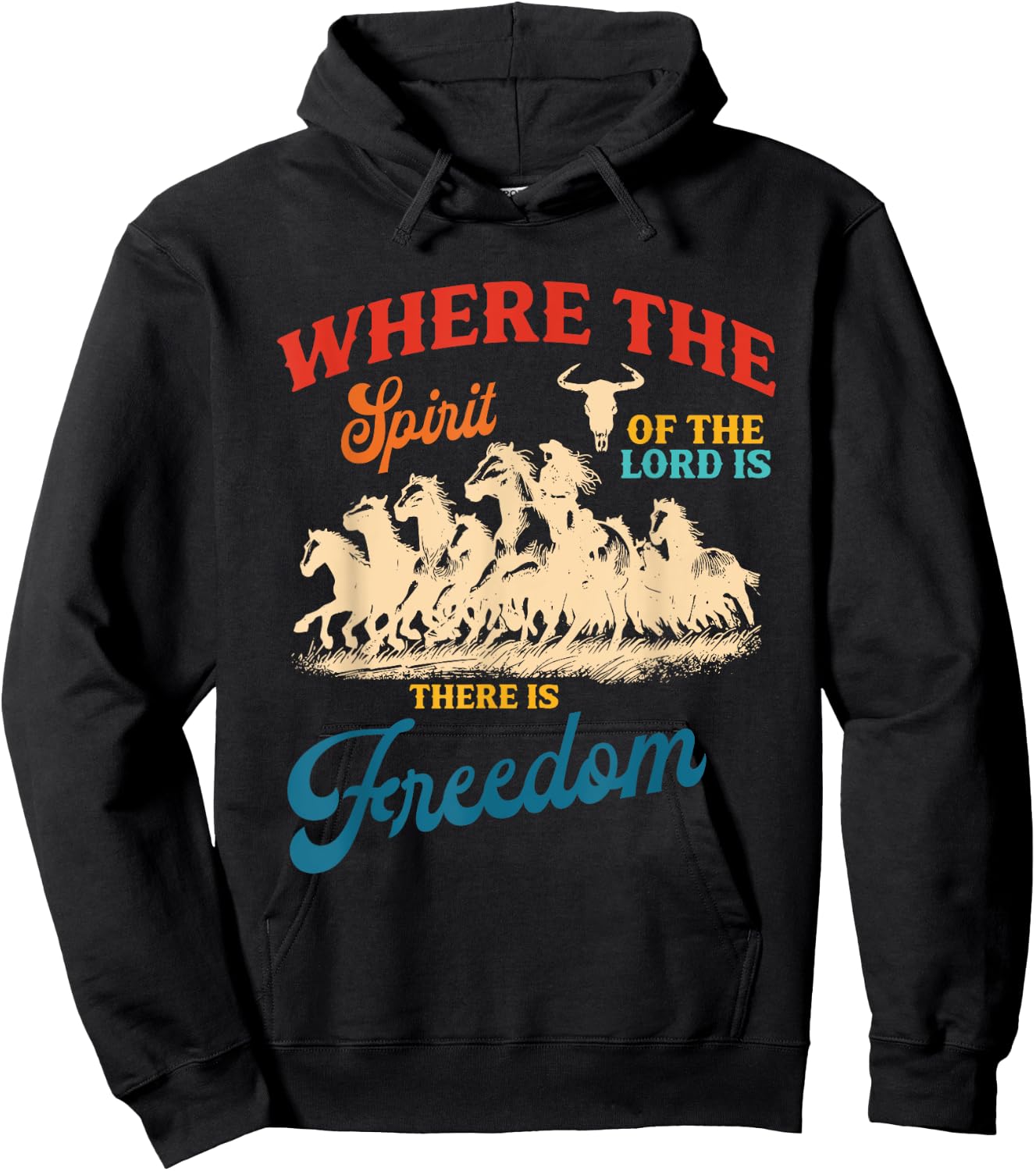 Where The Spirit Of The Lord Is There Is Freedom Hoodie - Hoodie | Black
