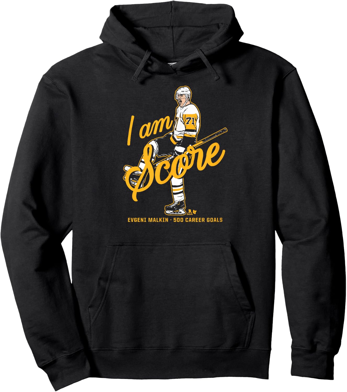 Evgeni Malkin - 500 Goals - Pittsburgh Hockey Hoodie - Hoodie | Black