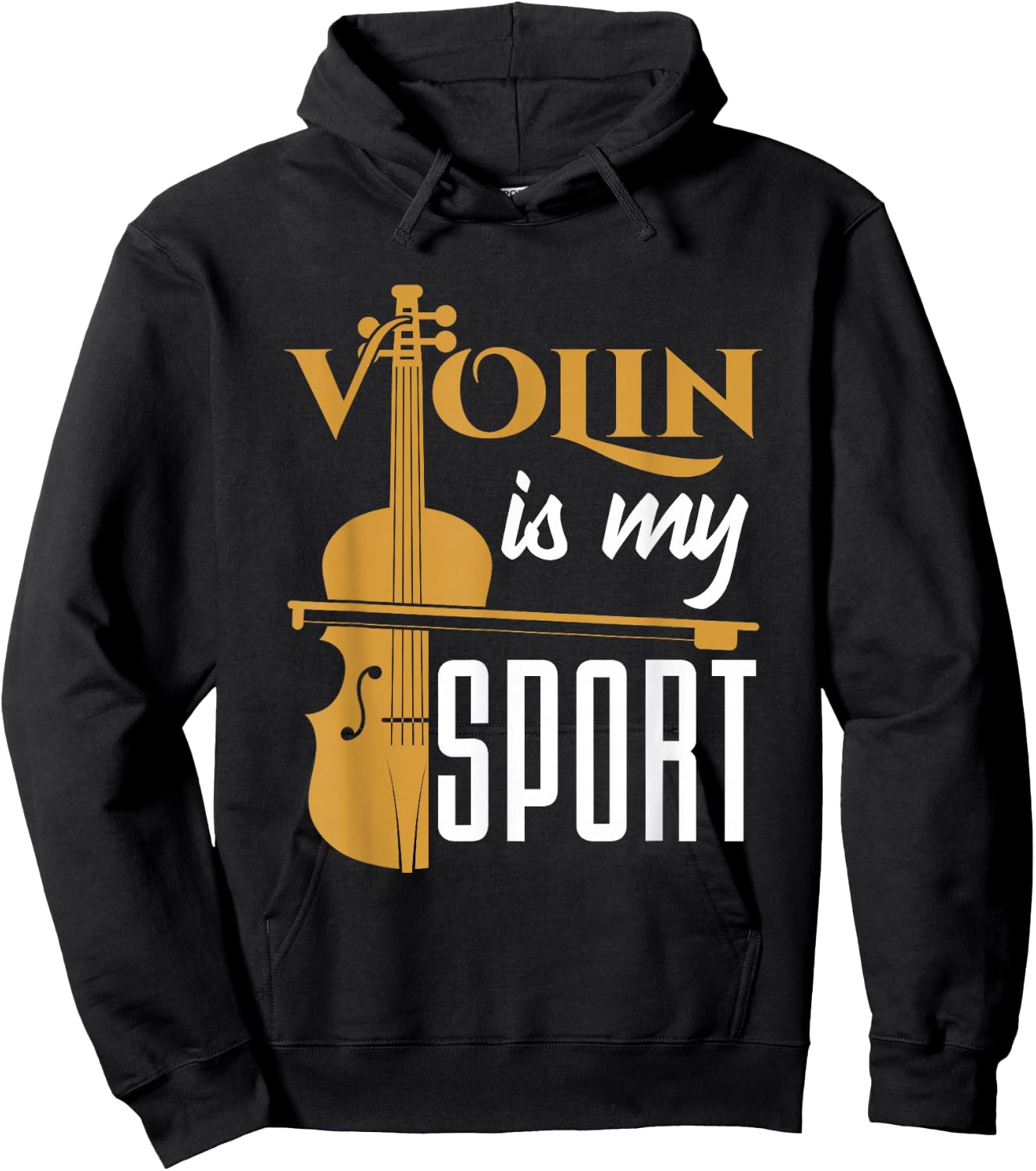 Violin Is My Sport Violinist Violin Player Instrument Hoodie - Hoodie | Black