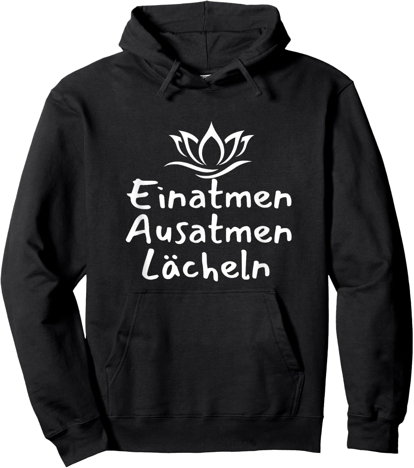 Inhale Exhale Smile Holiday Summer Spring , black, S Hoodie - Hoodie | Black