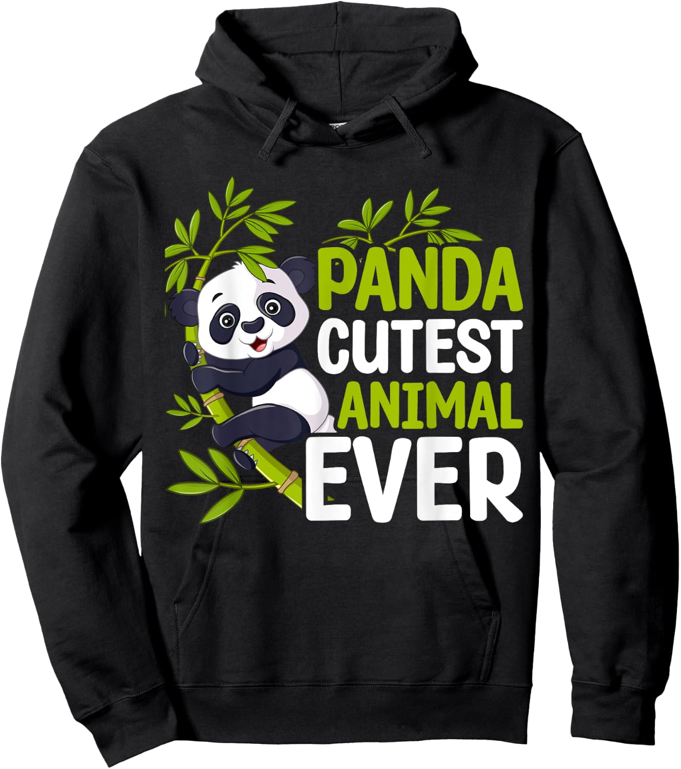 Panda Cutest Animal Ever Hoodie - Hoodie | Black
