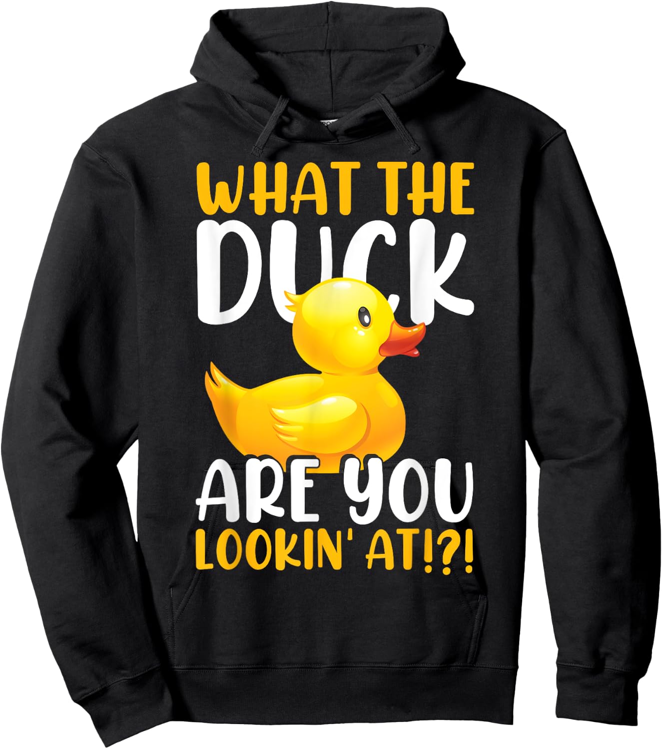 Rubber Duckie Bath Toy Rubber Duck Rubber Ducky Hoodie - Hoodie | Black