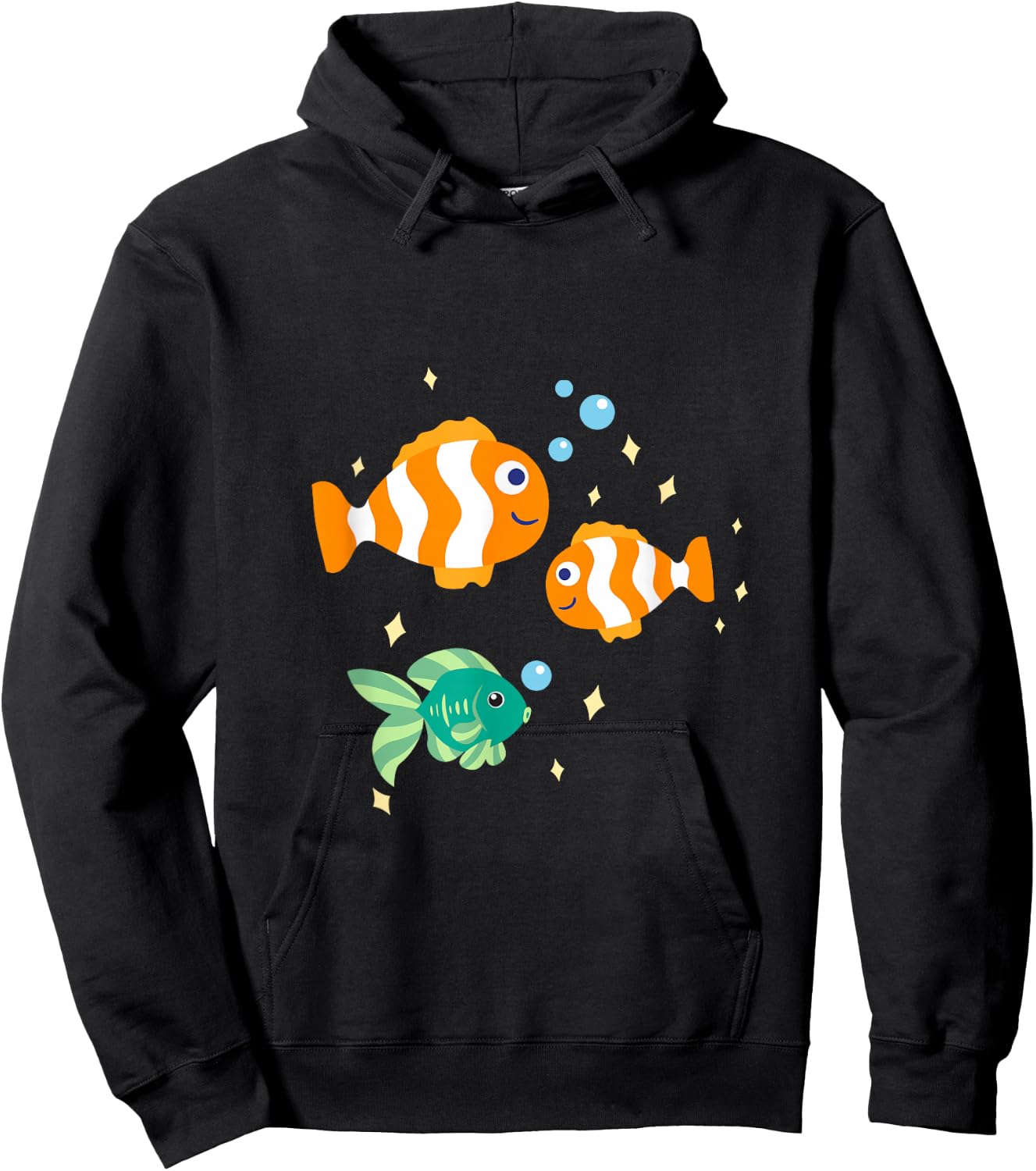 Unterwasserwelt mit Fischen und Meerestieren Hoodie - Hoodie | Black