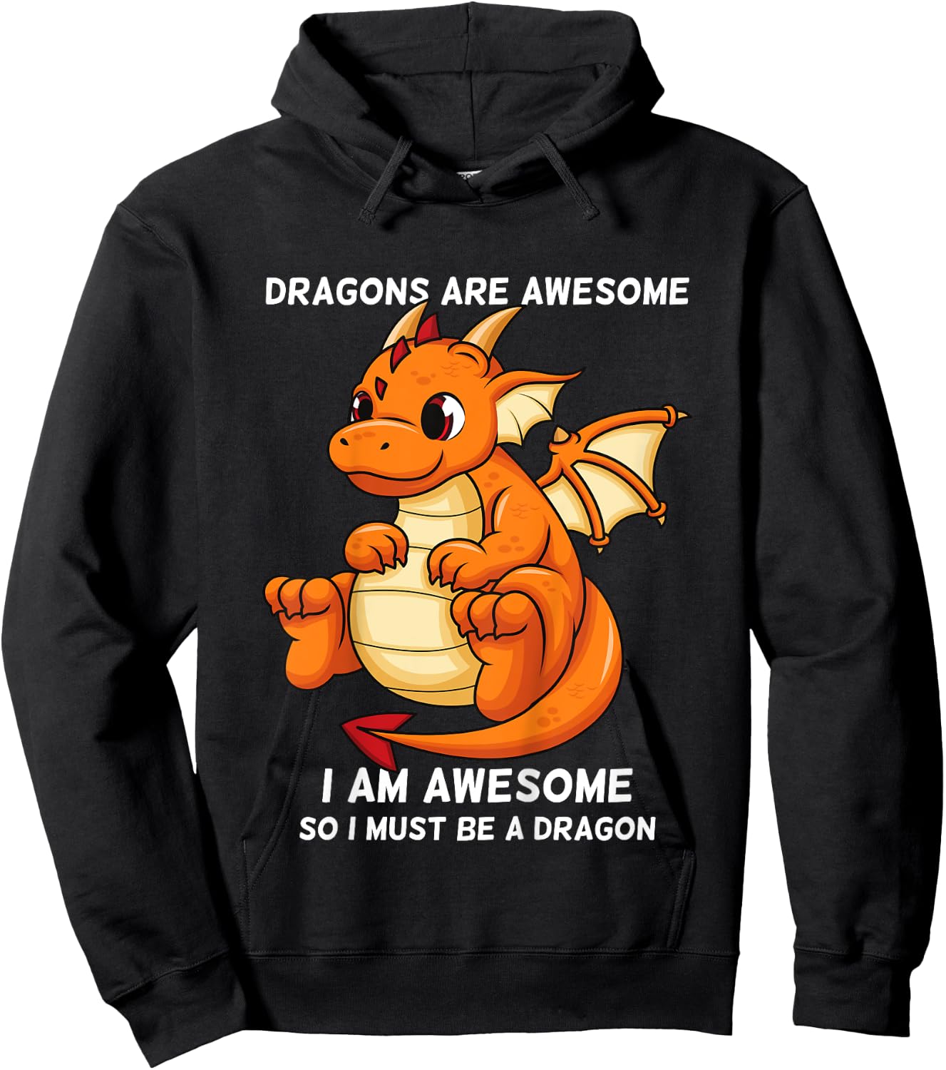 Dragons Are Awesome I'm a Dragon For Boys And Girls Hoodie - Hoodie | Black