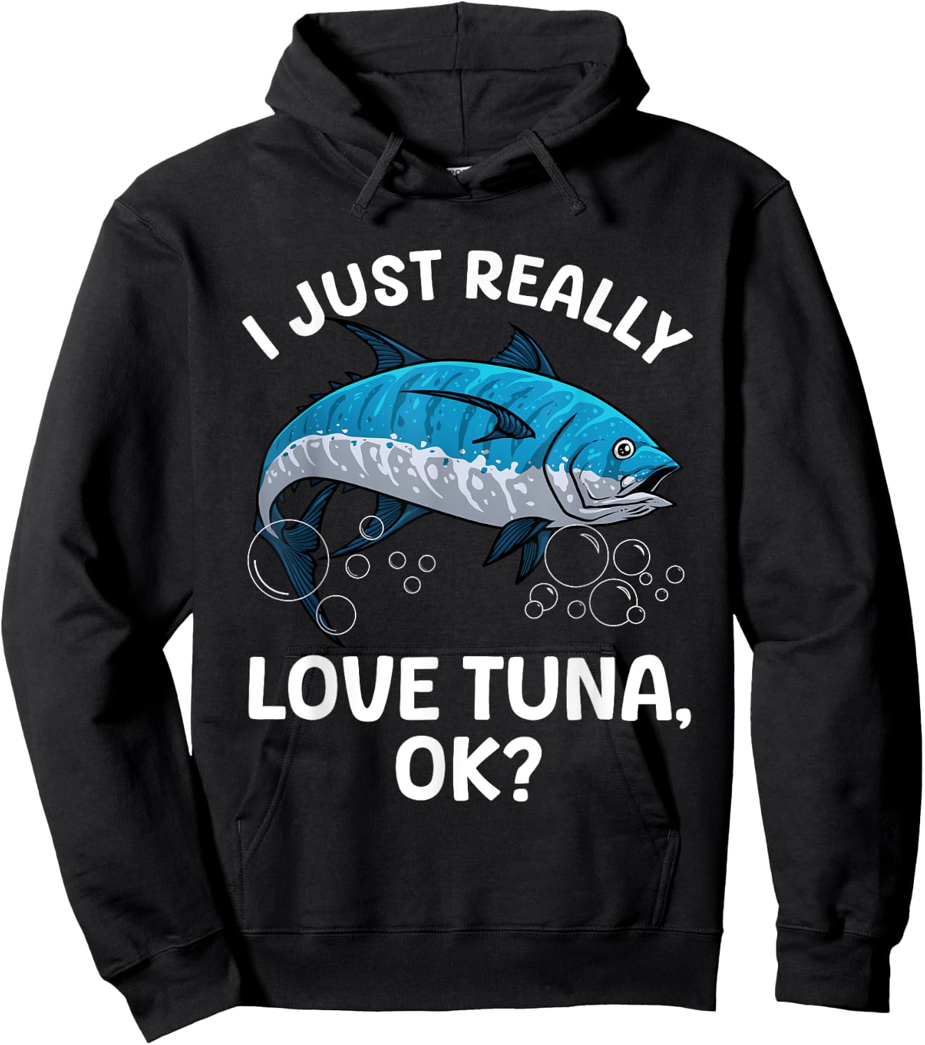 Cool Tuna Fishing Art Women Deep Sea Tuna Fishing Hoodie - Hoodie | Black