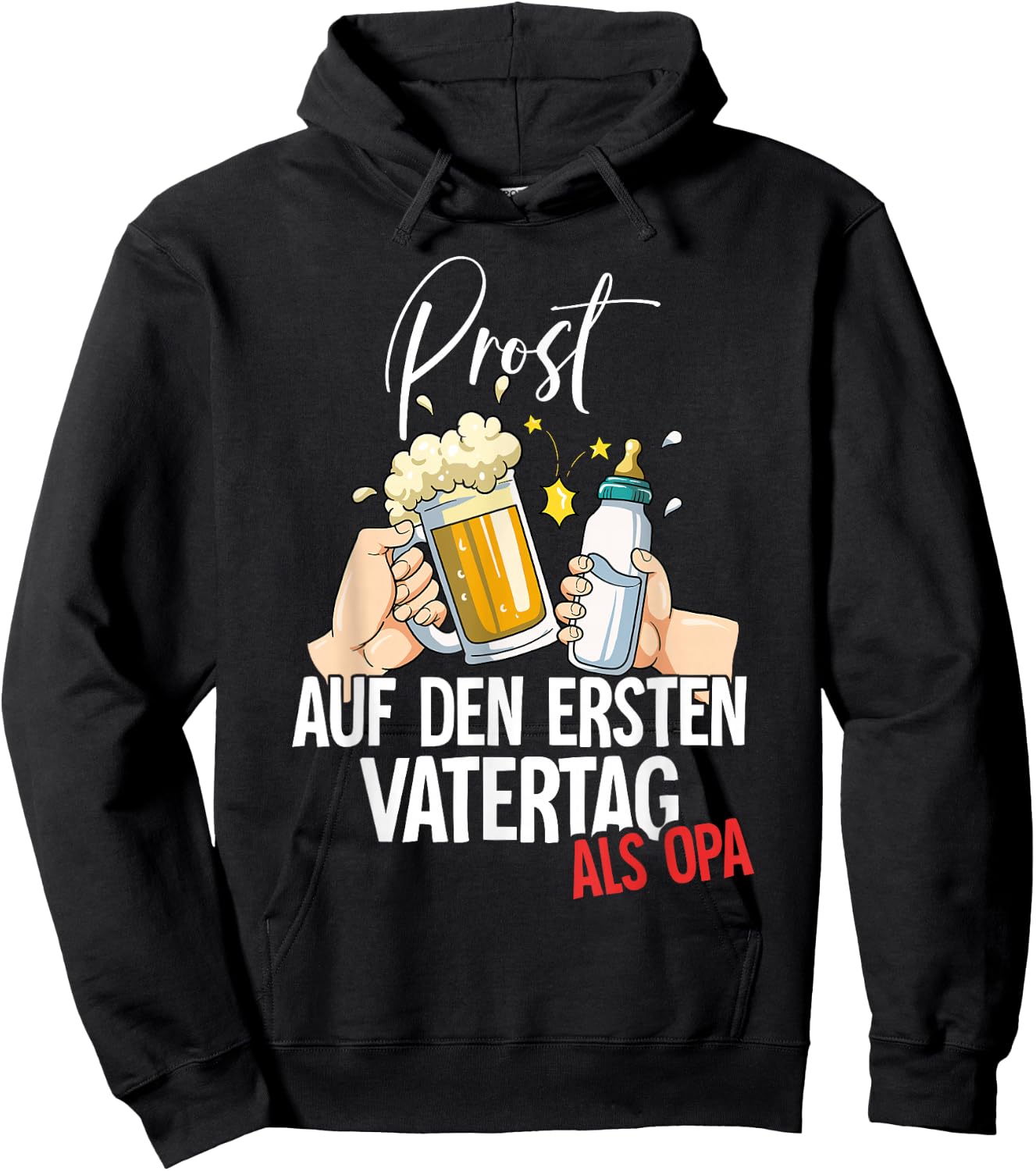 Auf Den Ersten Vatertag Als Opa Hoodie - Hoodie | Black