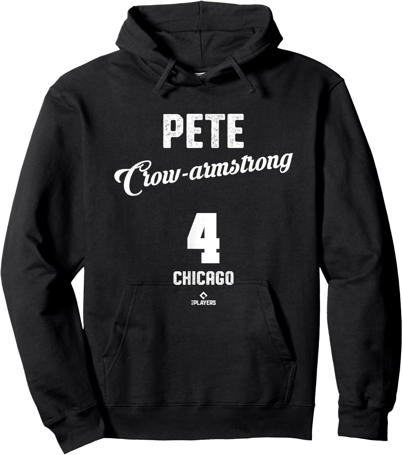 Pete Crow Armstrong 4 Chicago Baseball Vintage MLBPA Hoodie - Hoodie | Black