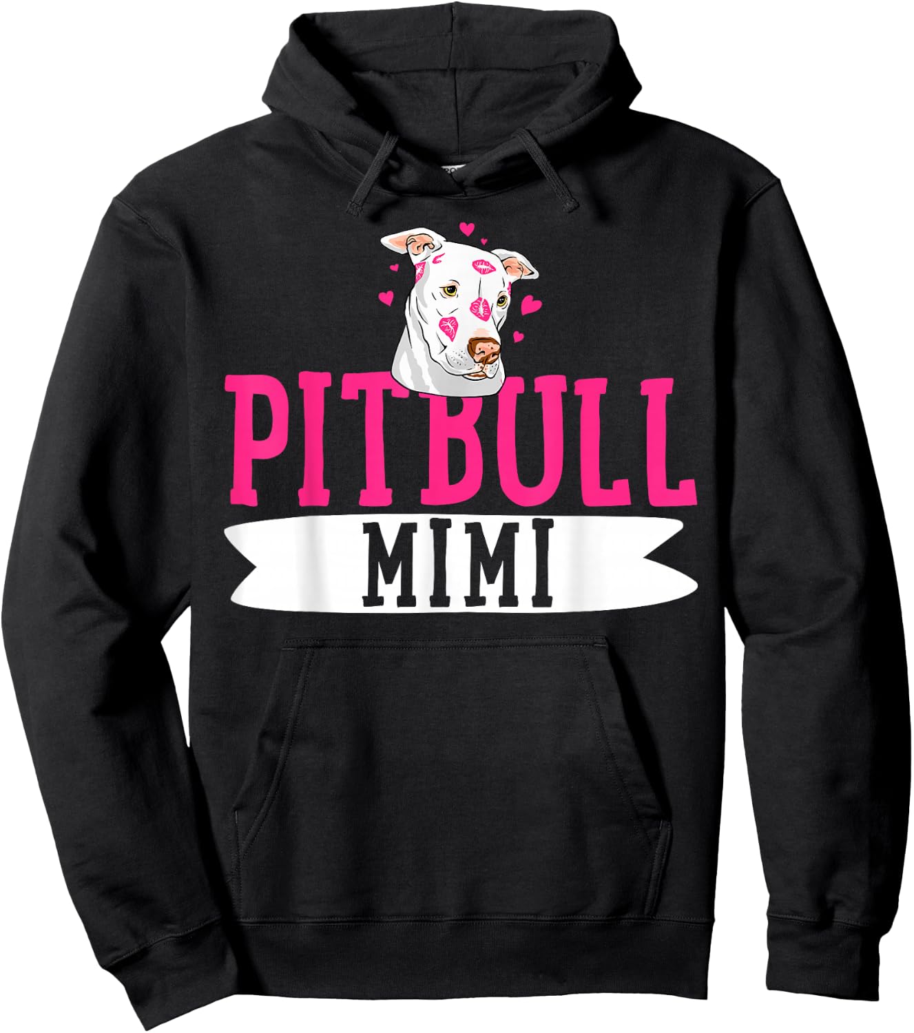 Pitbull Mimi Pit Bull Terrier Dog Pibble Owner Mother's Day Hoodie - Hoodie | Black