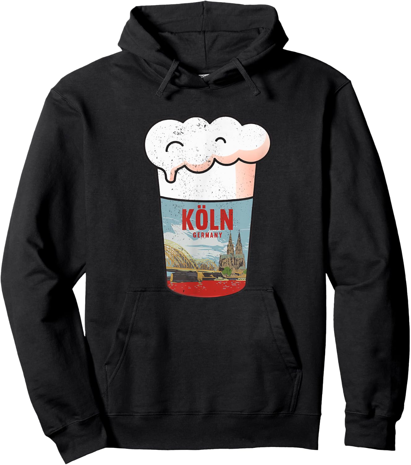 Köln Germany Ming Kölle Cologne Skyline Hoodie - Hoodie | Black