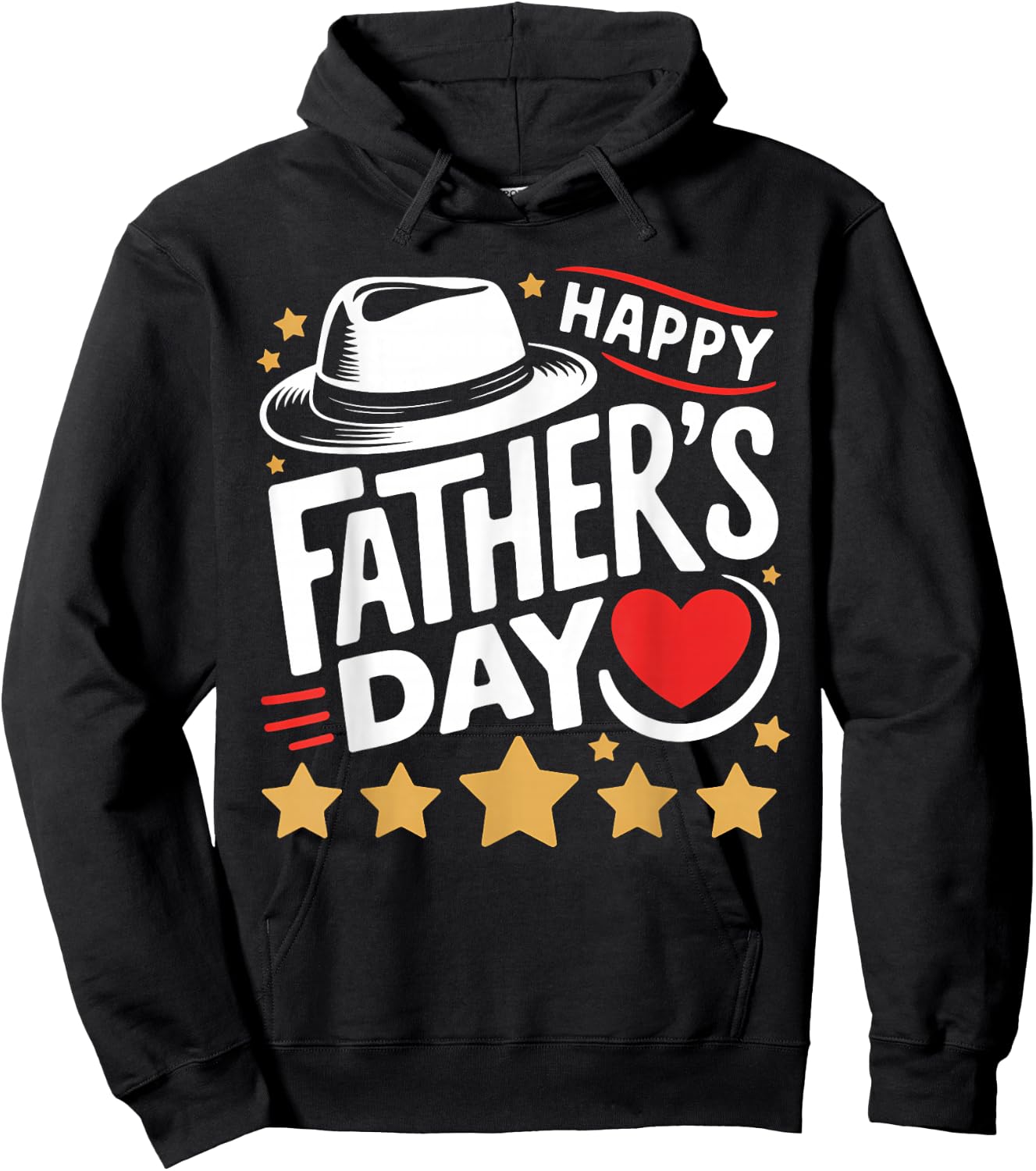 Happy Father's Day for Dad Women Men 2026 Hoodie - Hoodie | Black