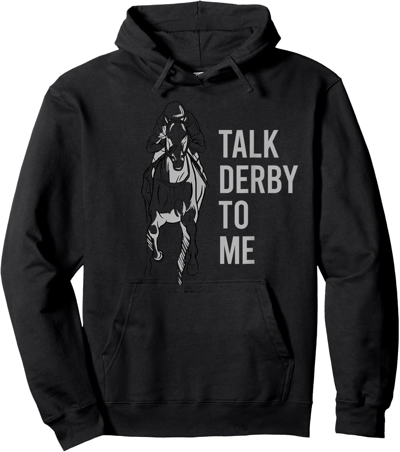 Talk Derby To Me Shirt Blue Adult Hoodie - Hoodie | Black