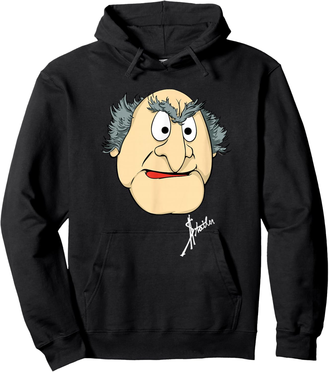 Disney The Muppets Statler Big Face Hoodie - Hoodie | Black