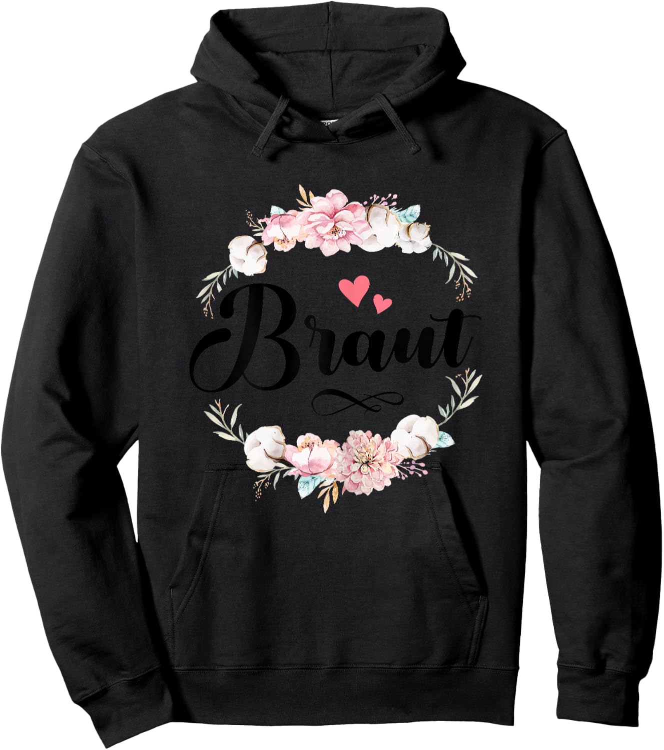 JGA Braut Junggesellinnenabschied Weiß Frau Bride Hoodie - Hoodie | Black