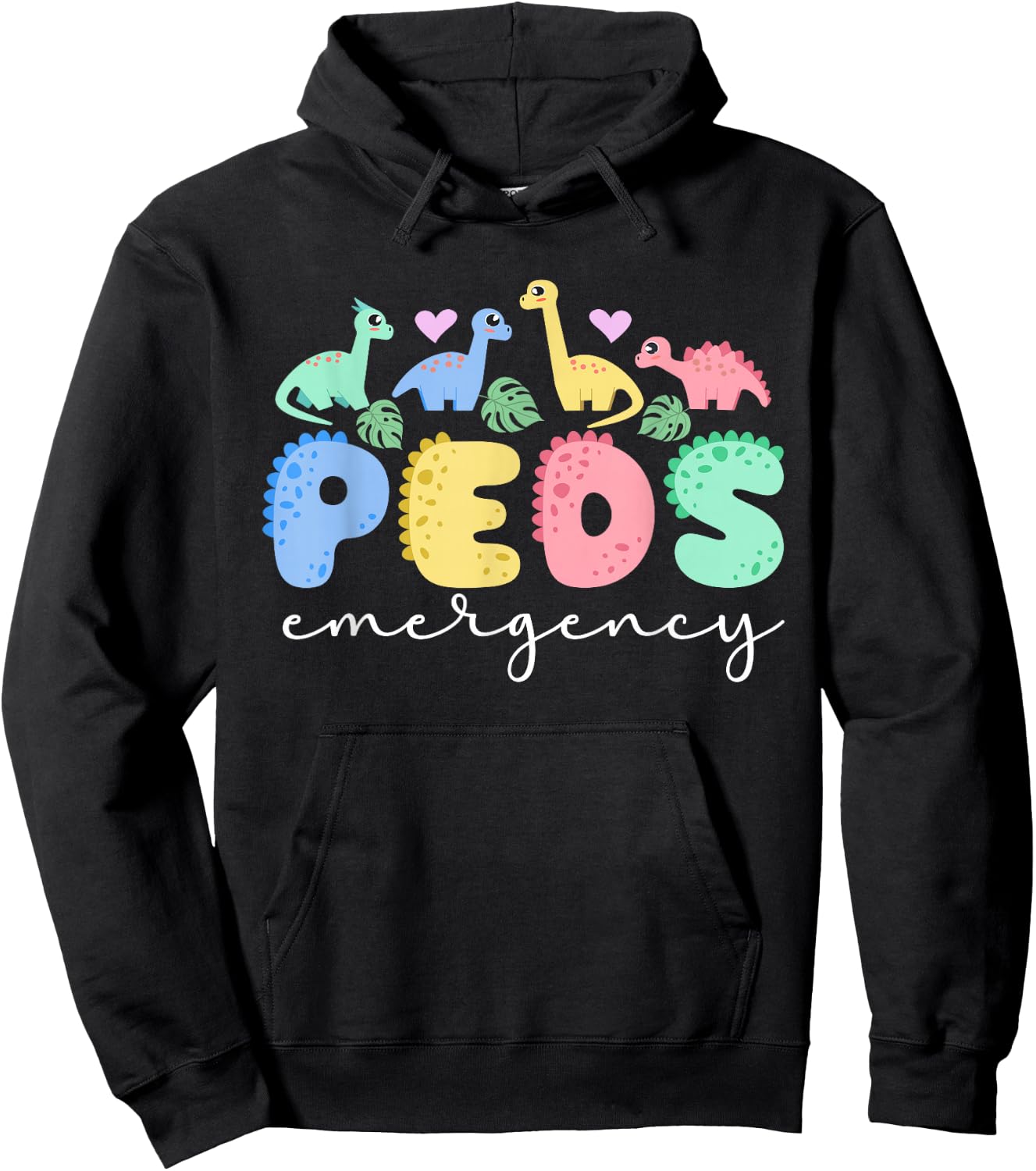 Peds Emergency Peds ER Nurse Pediatric Emergency Nurse Hoodie - Hoodie | Black