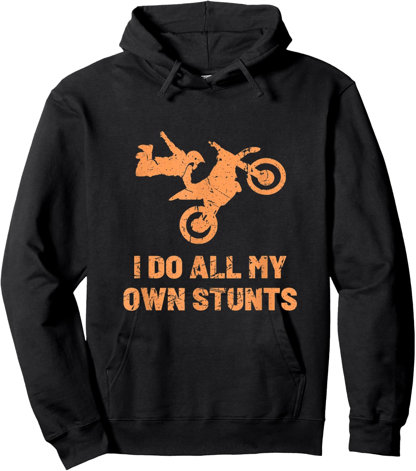 Funny Motorcycle Get Well Soon I Do All My Own Stunts Hoodie - Hoodie | Black