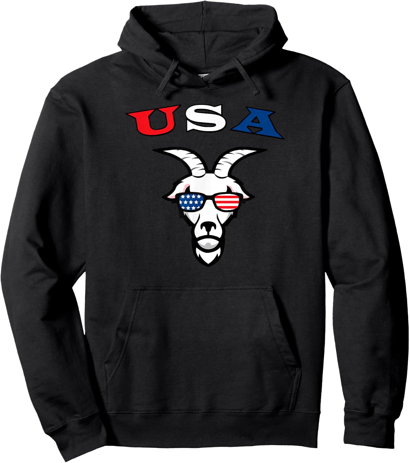 USA is the Goat Hoodie - Hoodie | Black