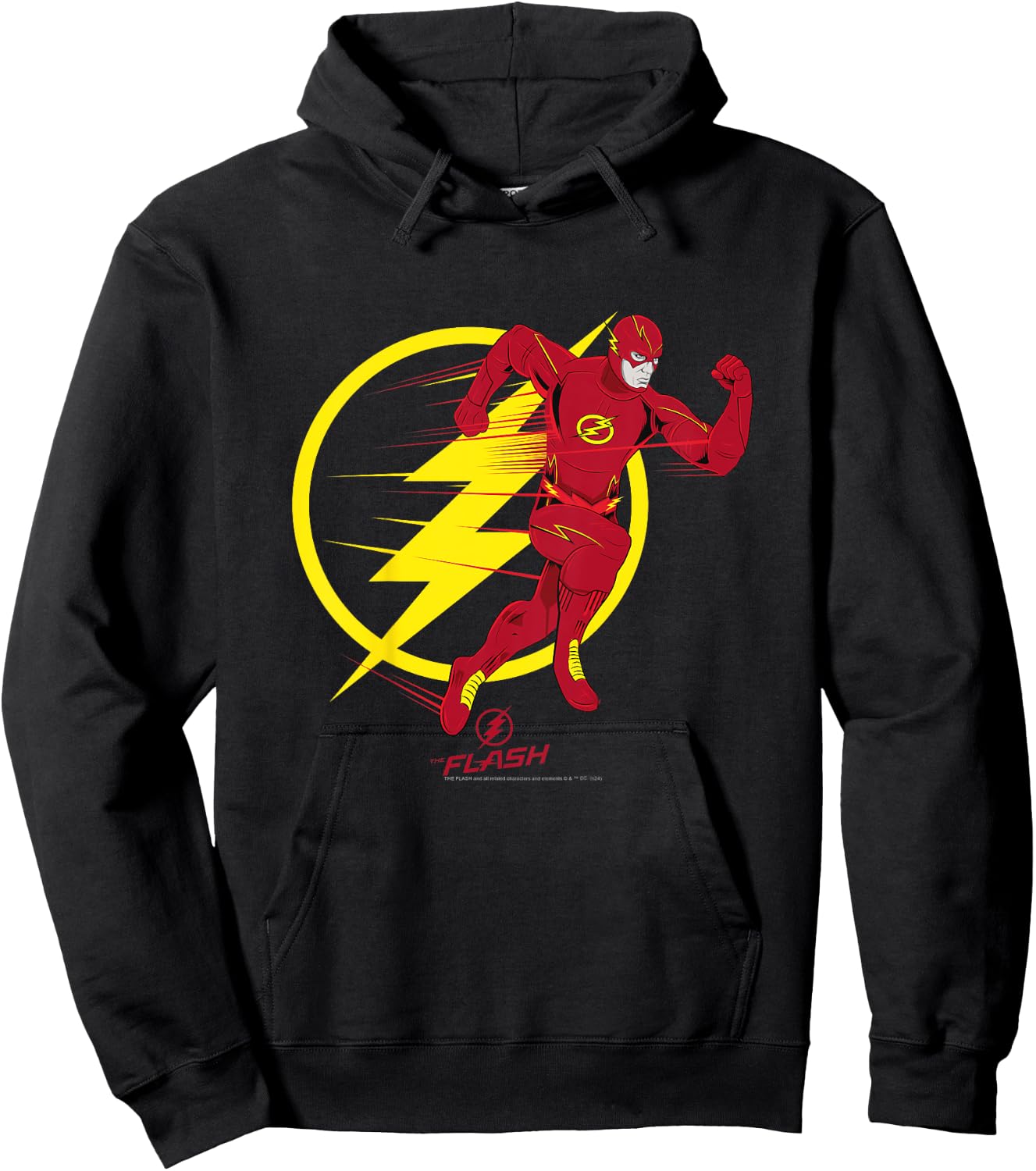 Kids The Flash Running Emblem Camiseta , Black, 2 Hoodie - Hoodie | Black