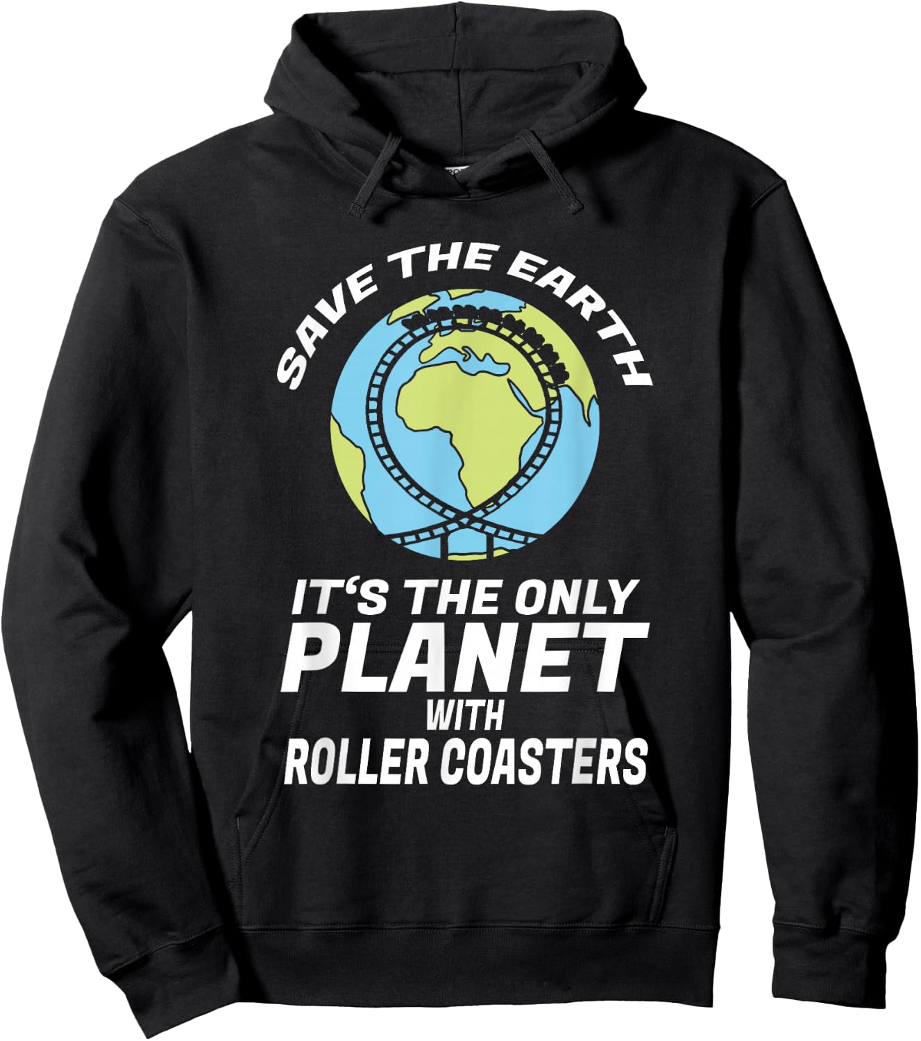 Fun Roller Coaster Hoodie - Hoodie | Black