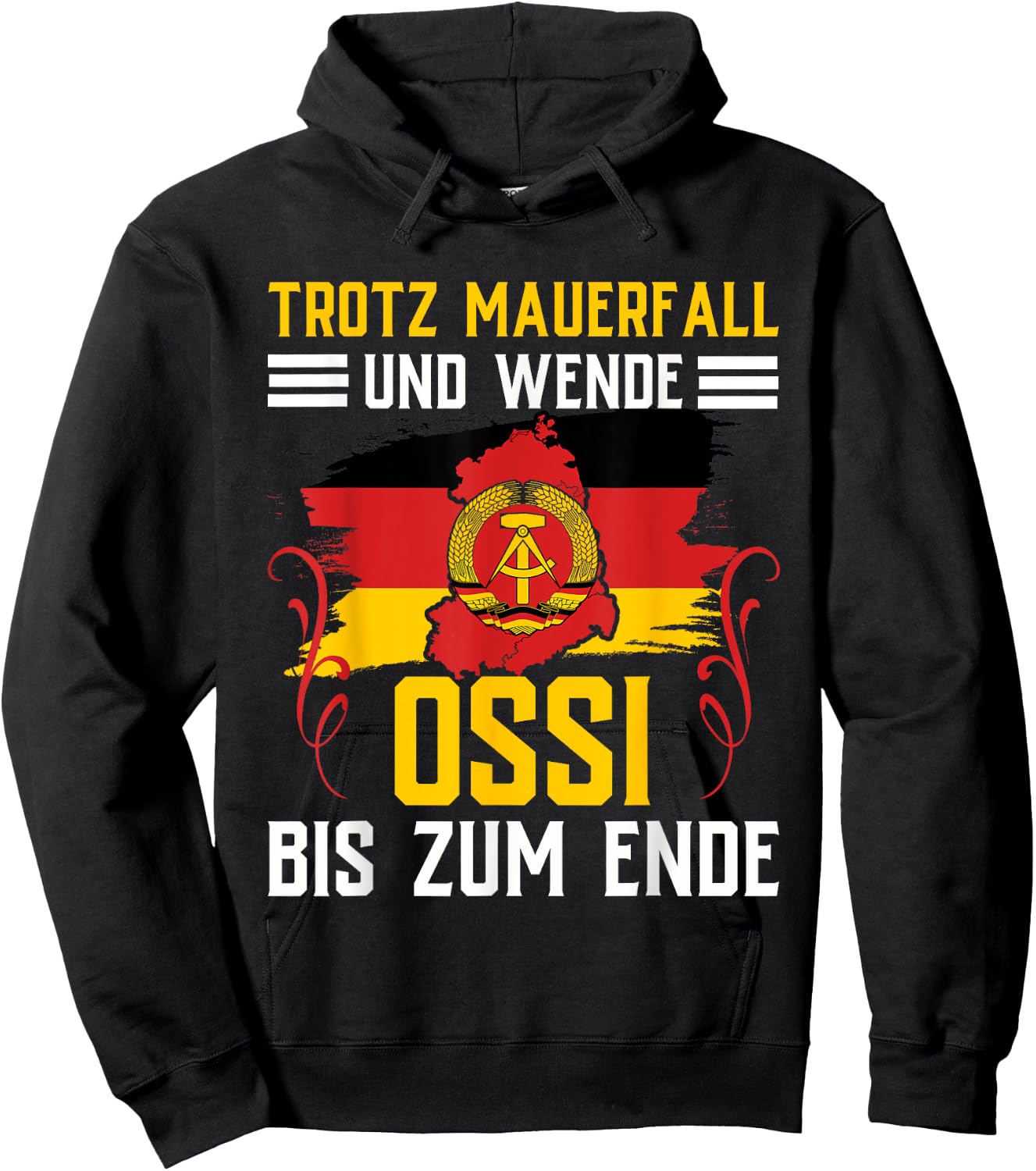 Ossi Gift Women DDR Men East Germany NVA East Hoodie - Hoodie | Black