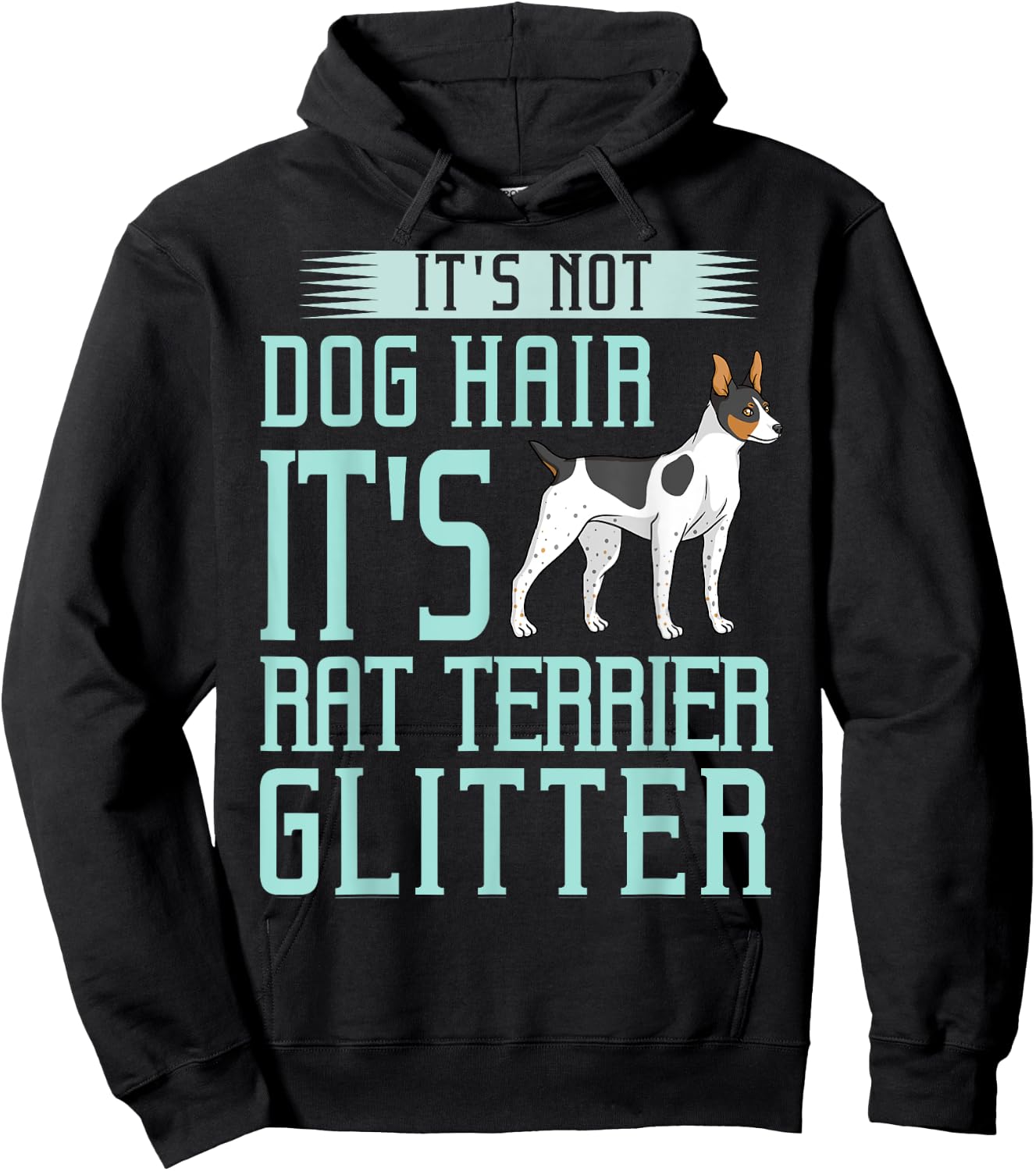 Rat Terrier Dog Gift Puppies Owner Lover Men Women Girls Kids Hoodie - Hoodie | Black