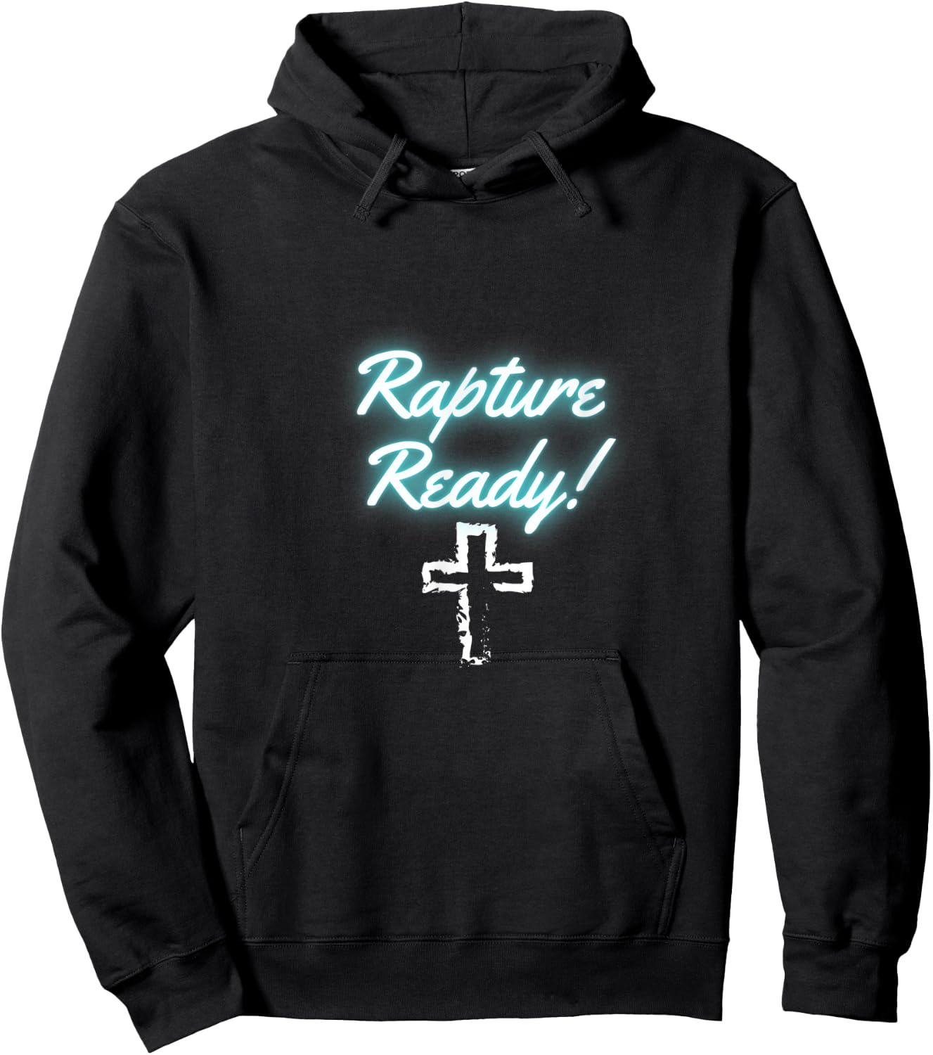 Rapture Ready with cross Hoodie - Hoodie | Black