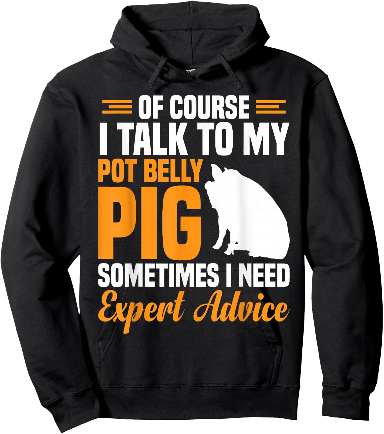 Pig Feed Toy Pot Belly Pig Lover Hoodie - Hoodie | Black