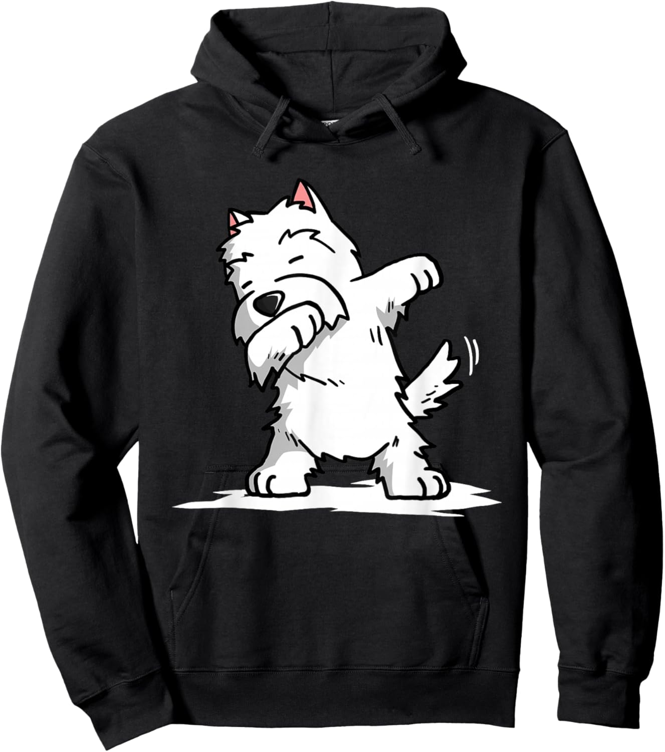 Dabbing Westie Funny West Highland White Terrier Hoodie - Hoodie | Black