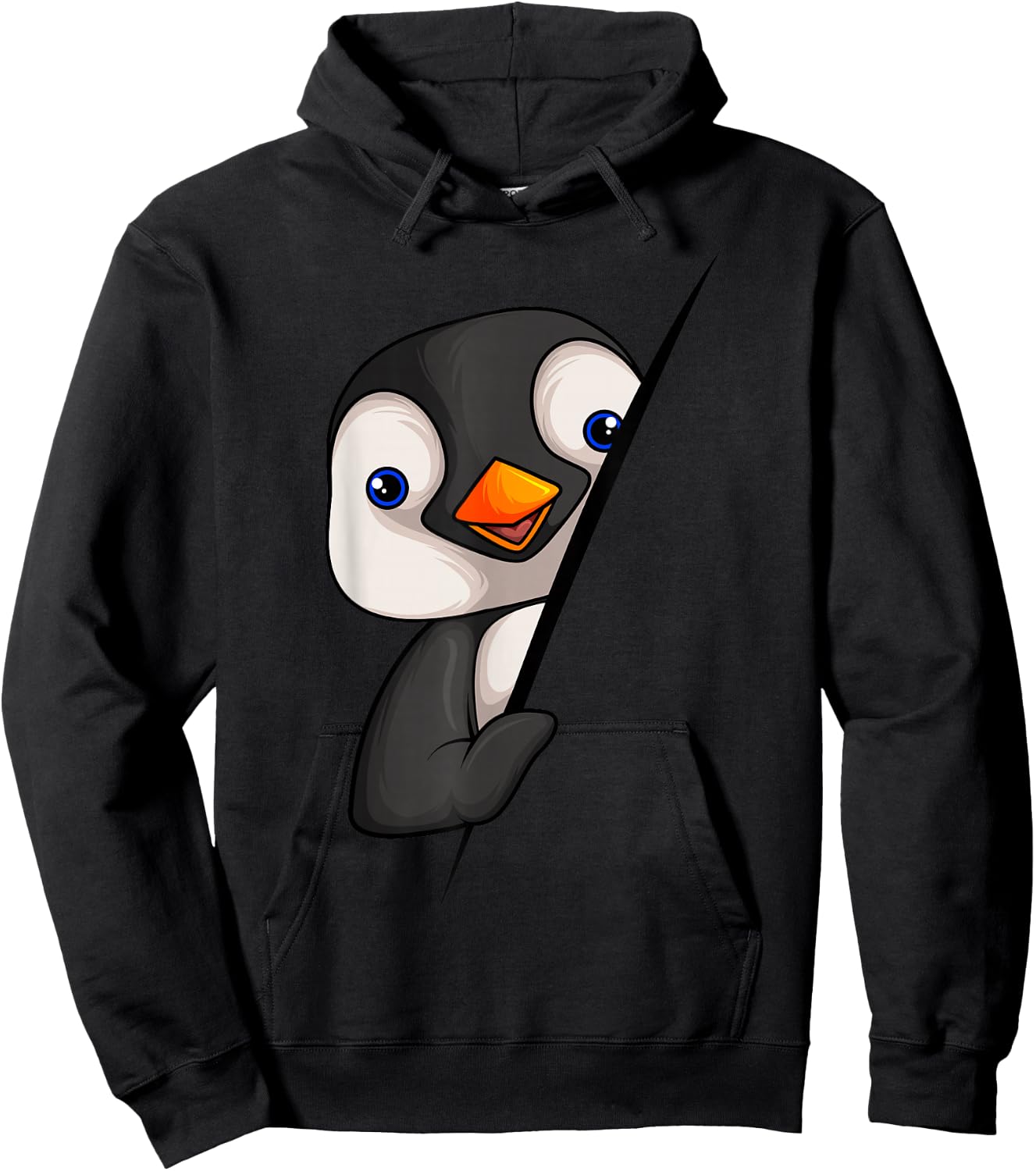 Penguin Girls Boys Children Women Penguin Hoodie - Hoodie | Black