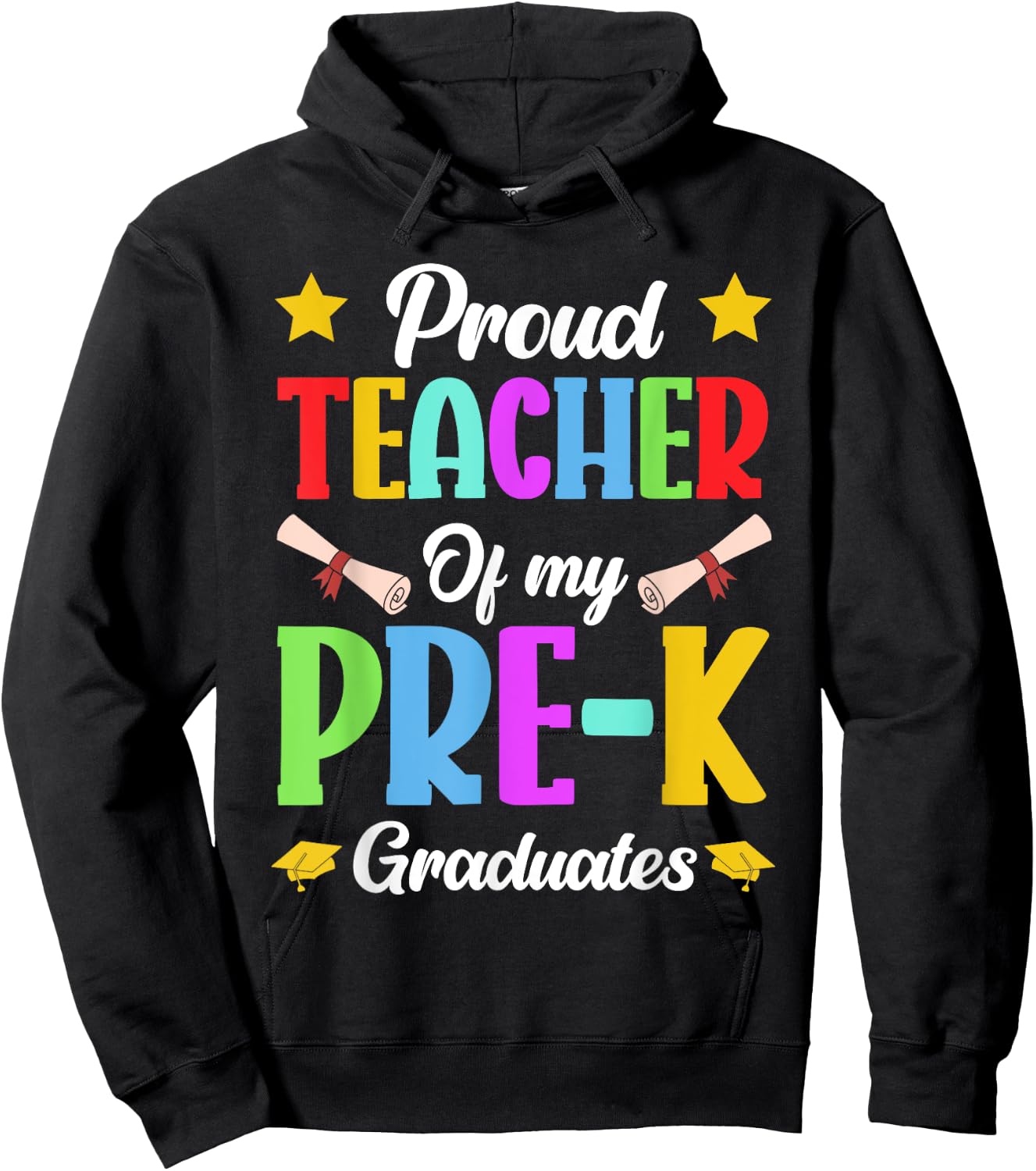 Prek Teacher Proud Teacher Of My Pre-K Graduates Women Hoodie - Hoodie | Black