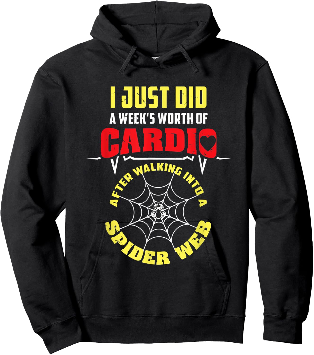 Cardio Spider Web Hoodie - Hoodie | Black