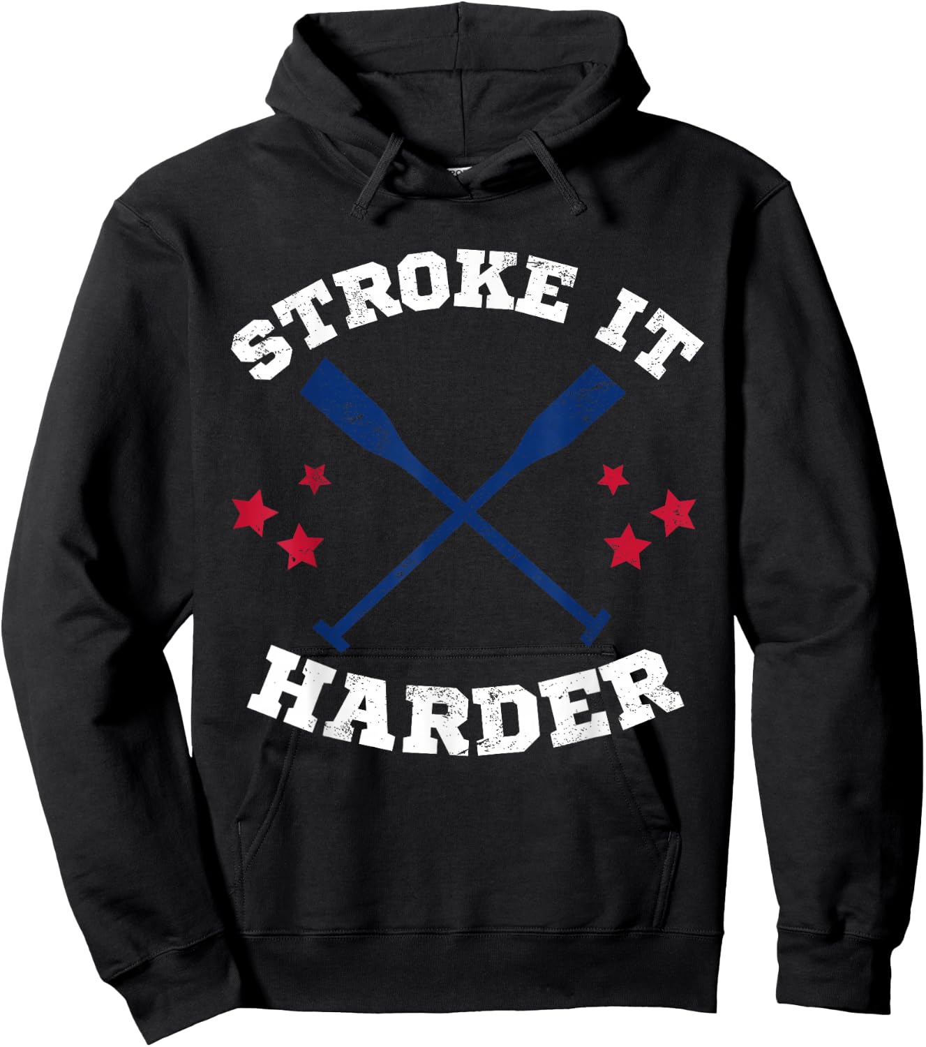 USA Rowing Row Crew Stroke It Harder Rowing Coach Hoodie - Hoodie | Black