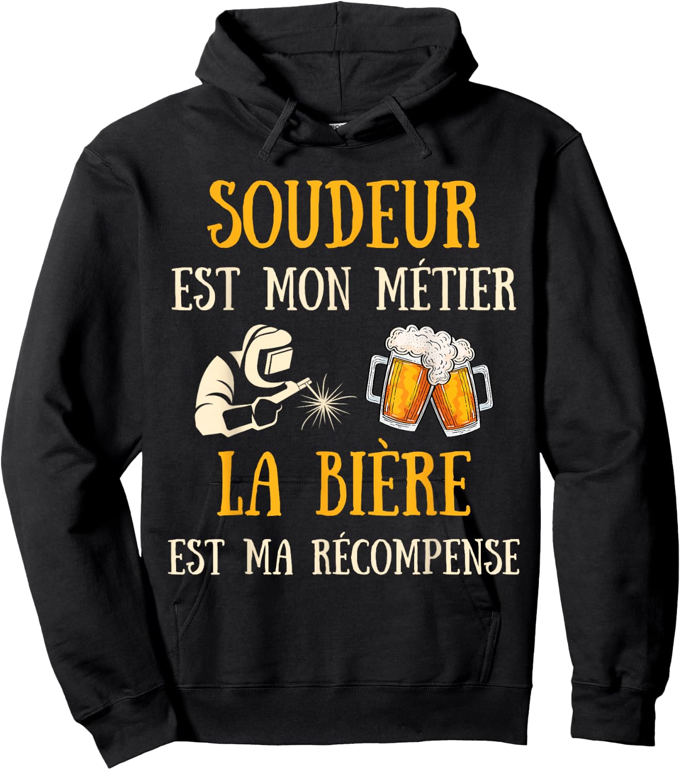 Welder Man Humour Welding Gift Humorous Beer , Black, S Hoodie - Hoodie | Black