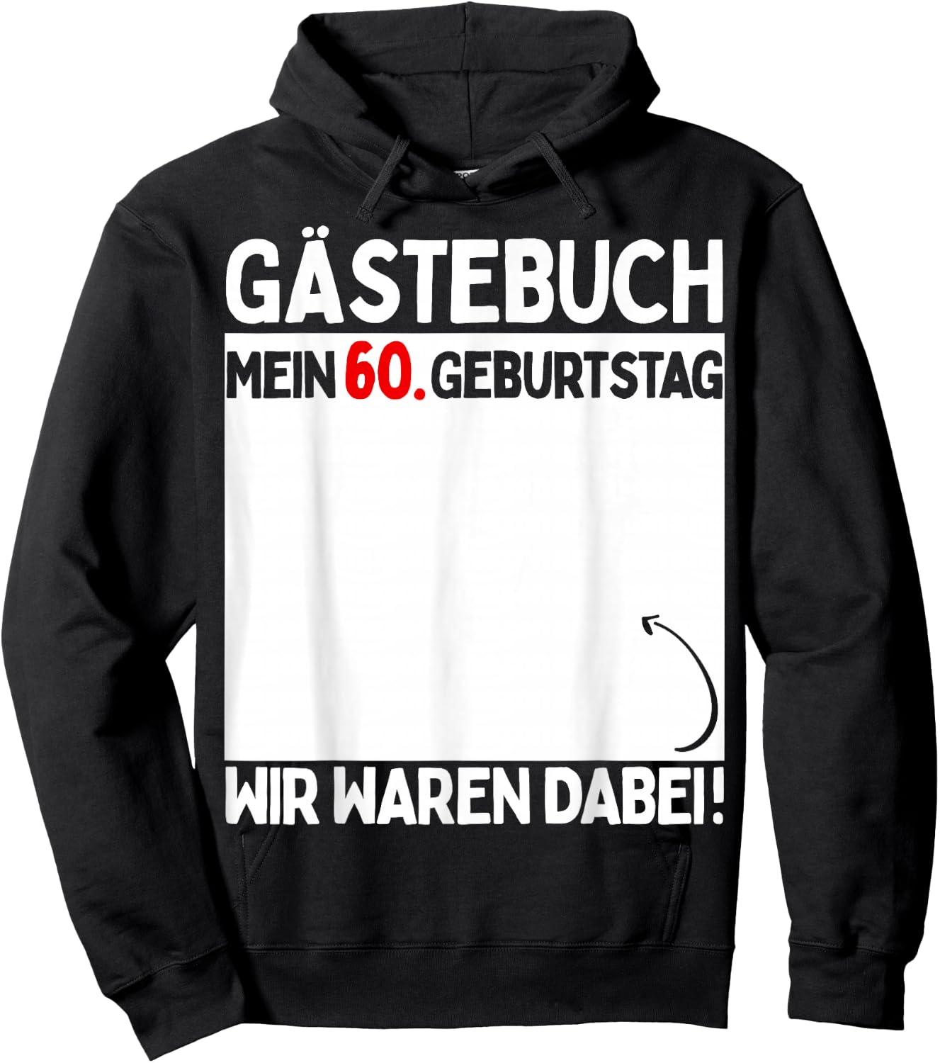 60th Birthday Man Woman 60 Years 1964 Decorative Funny Gift , black Hoodie - Hoodie | Black