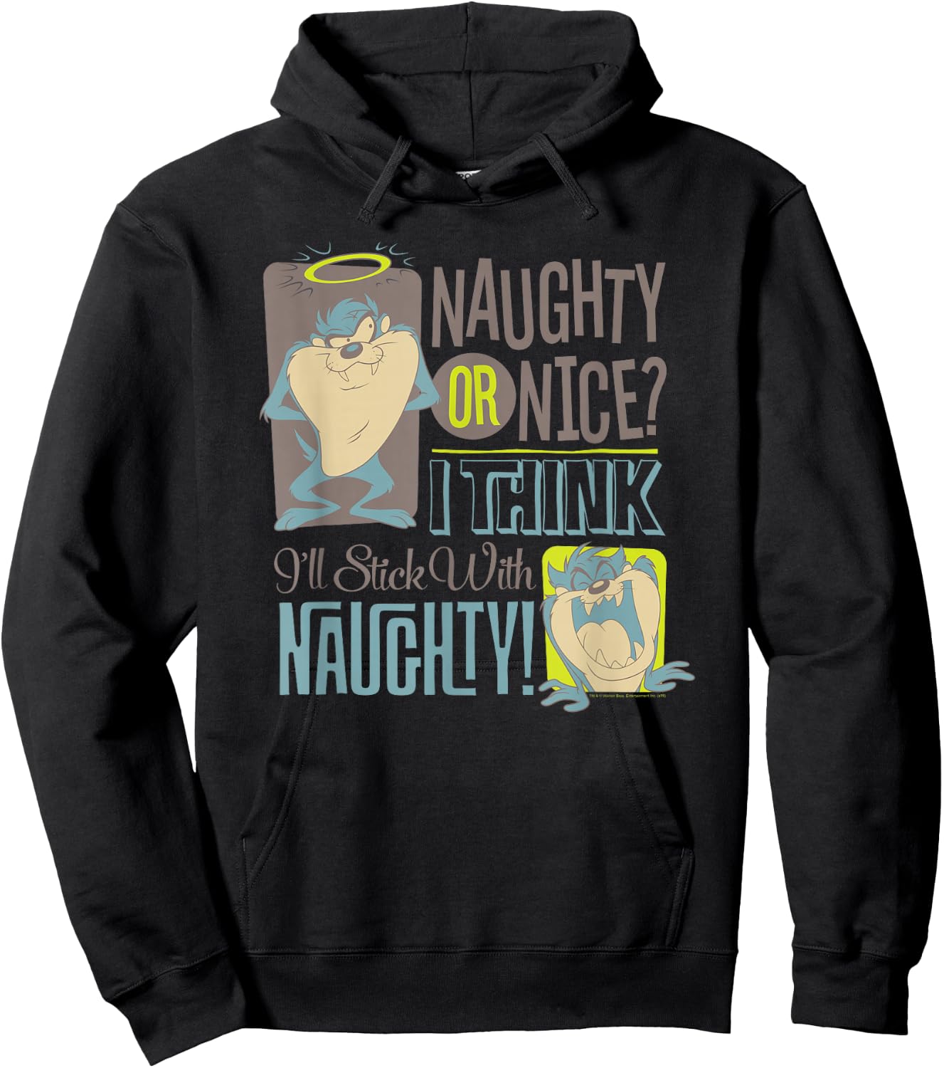 Looney Tunes Taz Naughty! Hoodie - Hoodie | Black