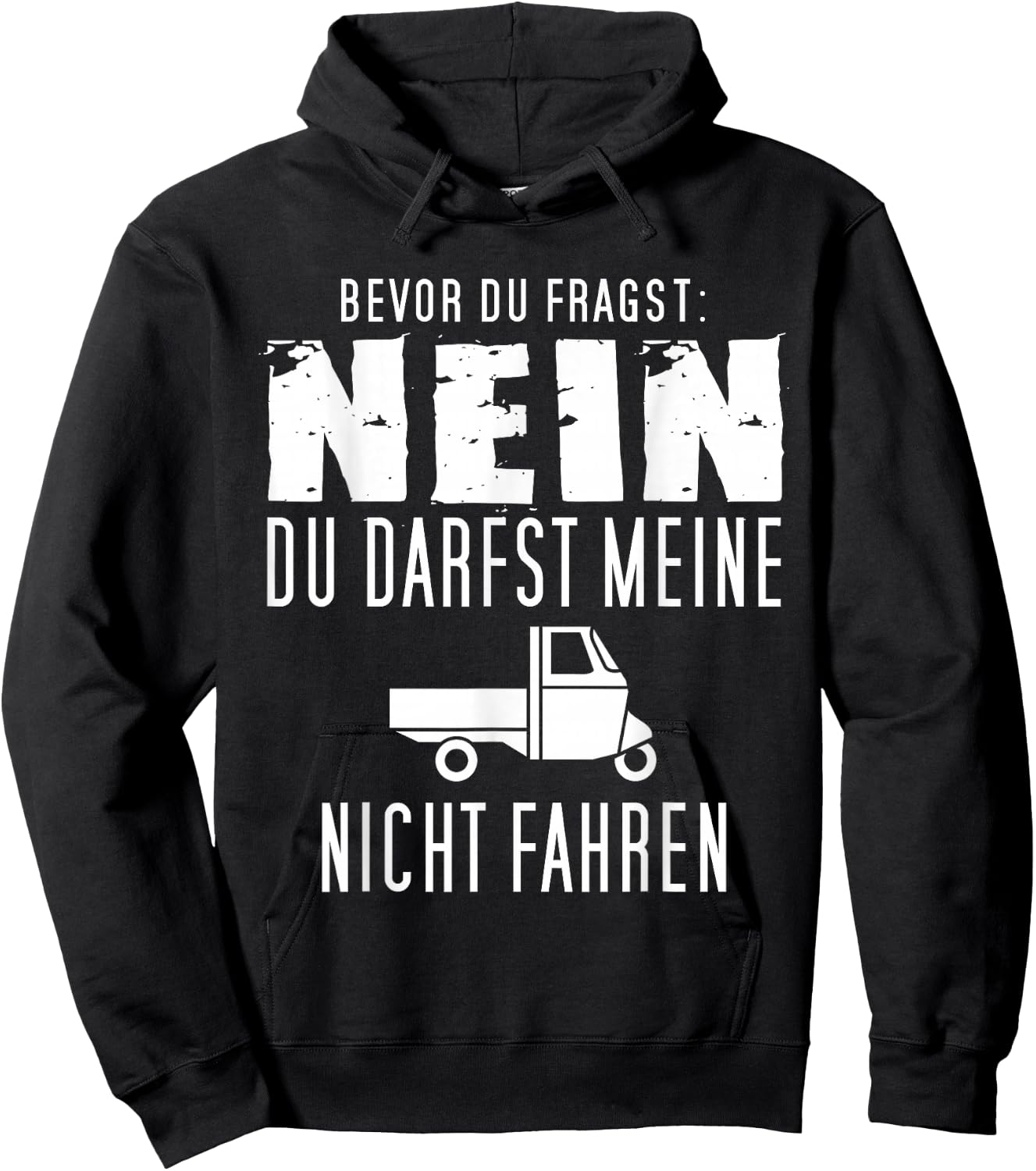 Bevor Du Fragst - Nein I Ape 50 Dreirad APE Trike TM APE Hoodie - Hoodie | Black