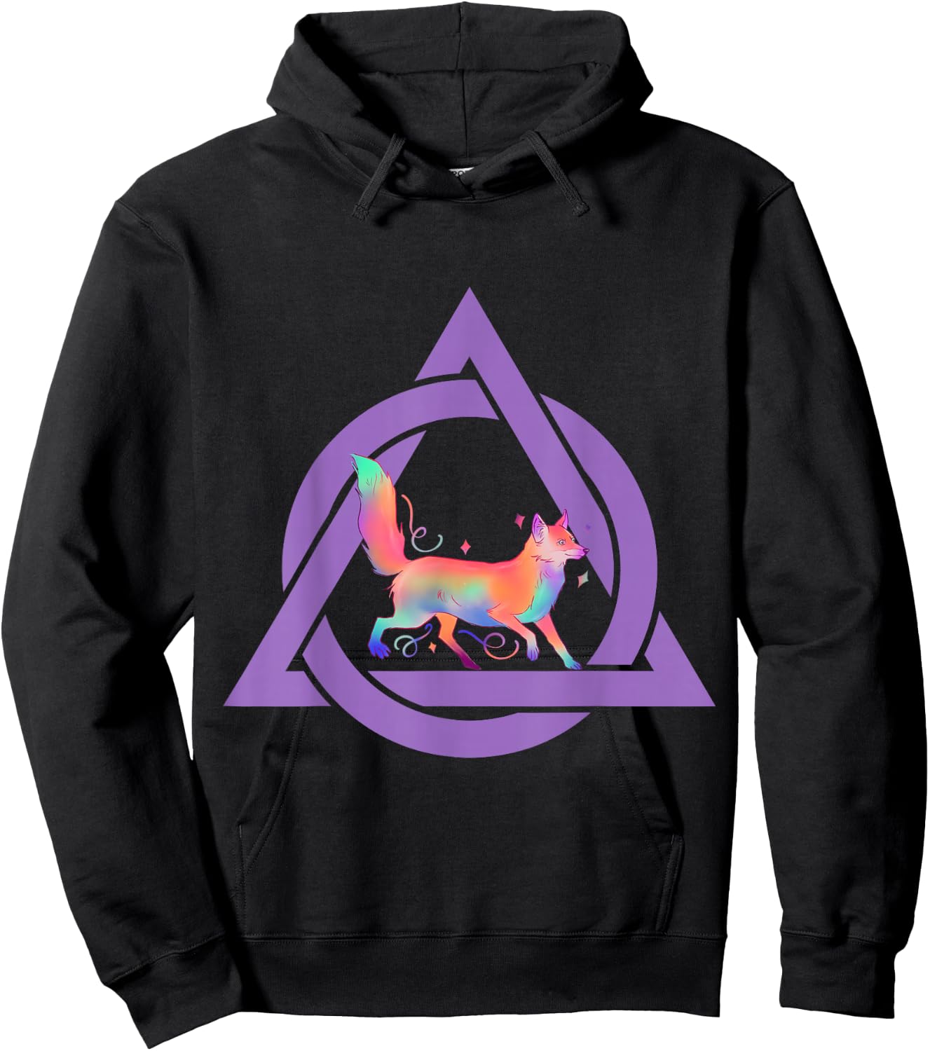 Therian Wear Delta Fox , Black, S Hoodie - Hoodie | Black