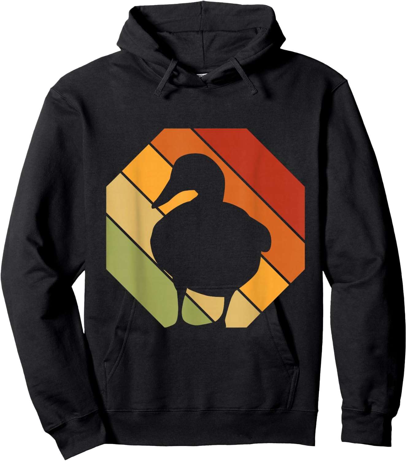 Retro Duck Rubber Duck Drake - Vintage Duck Hoodie - Hoodie | Black