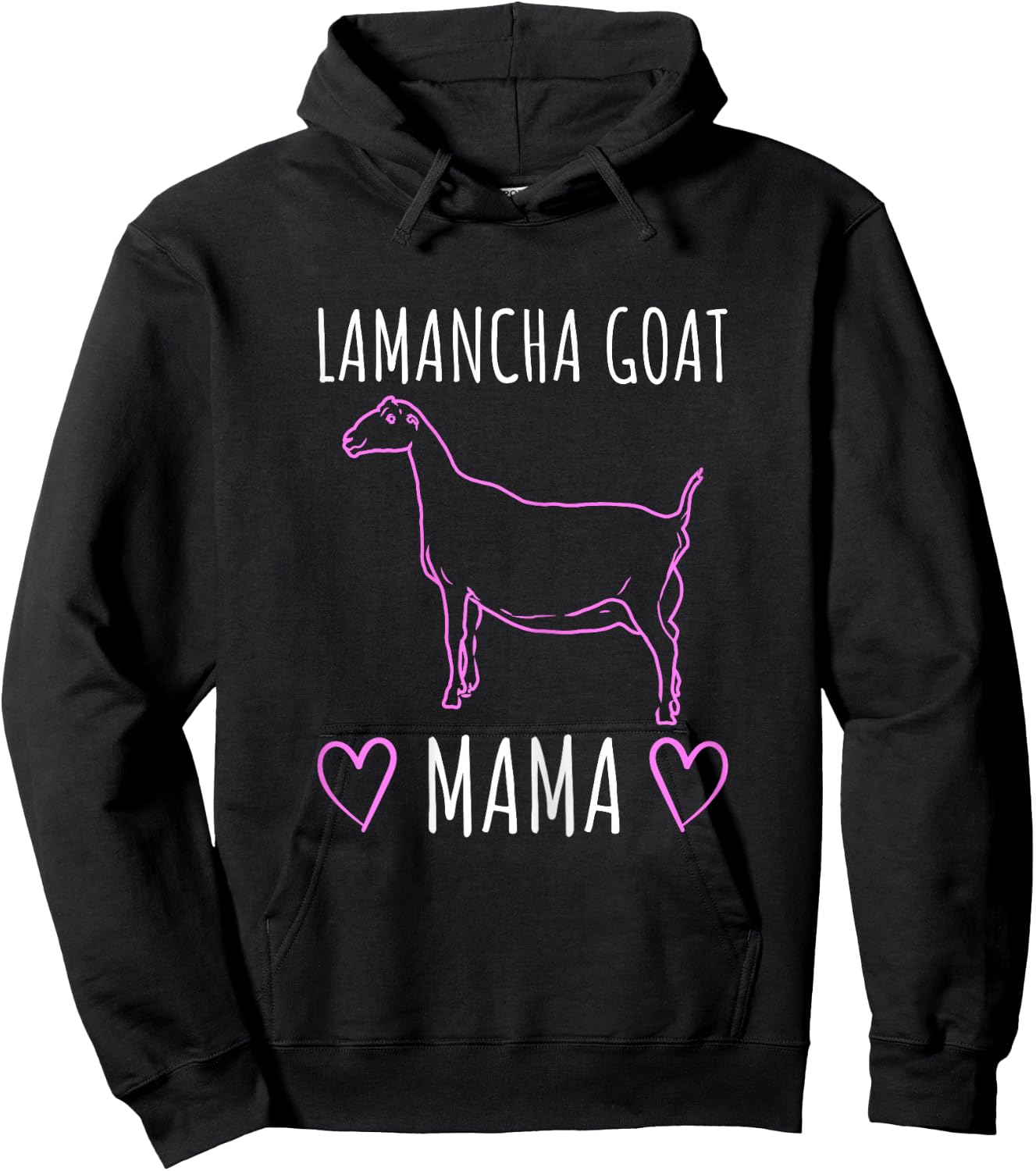 Lamancha Goat Mama - Lamancha Gifts Hoodie - Hoodie | Black