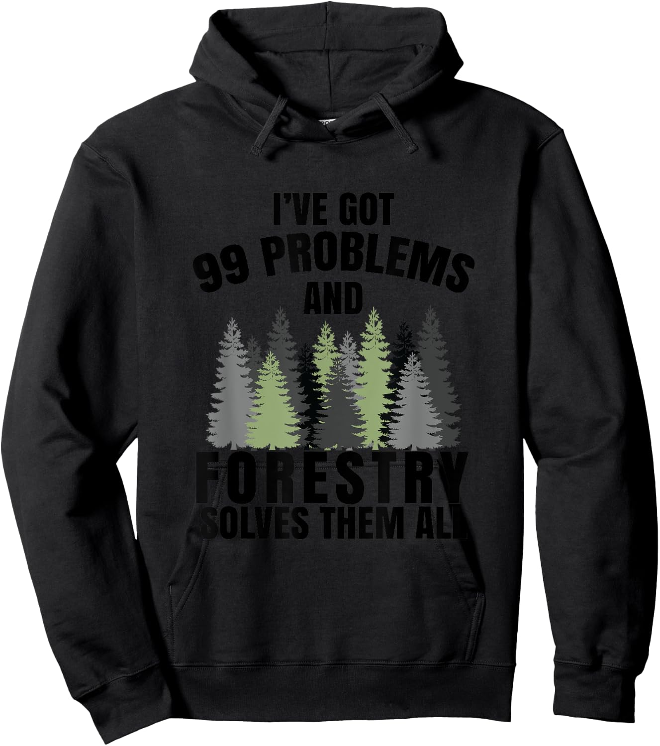 Funny Camping Forestry Gift Hoodie - Hoodie | Black