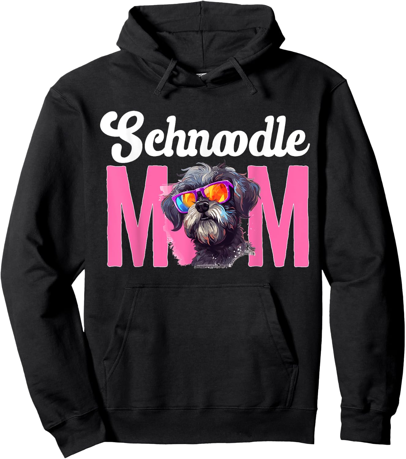 Schnoodle Snoodle Dog Breed Pet Schnoodle Mom Hoodie - Hoodie | Black