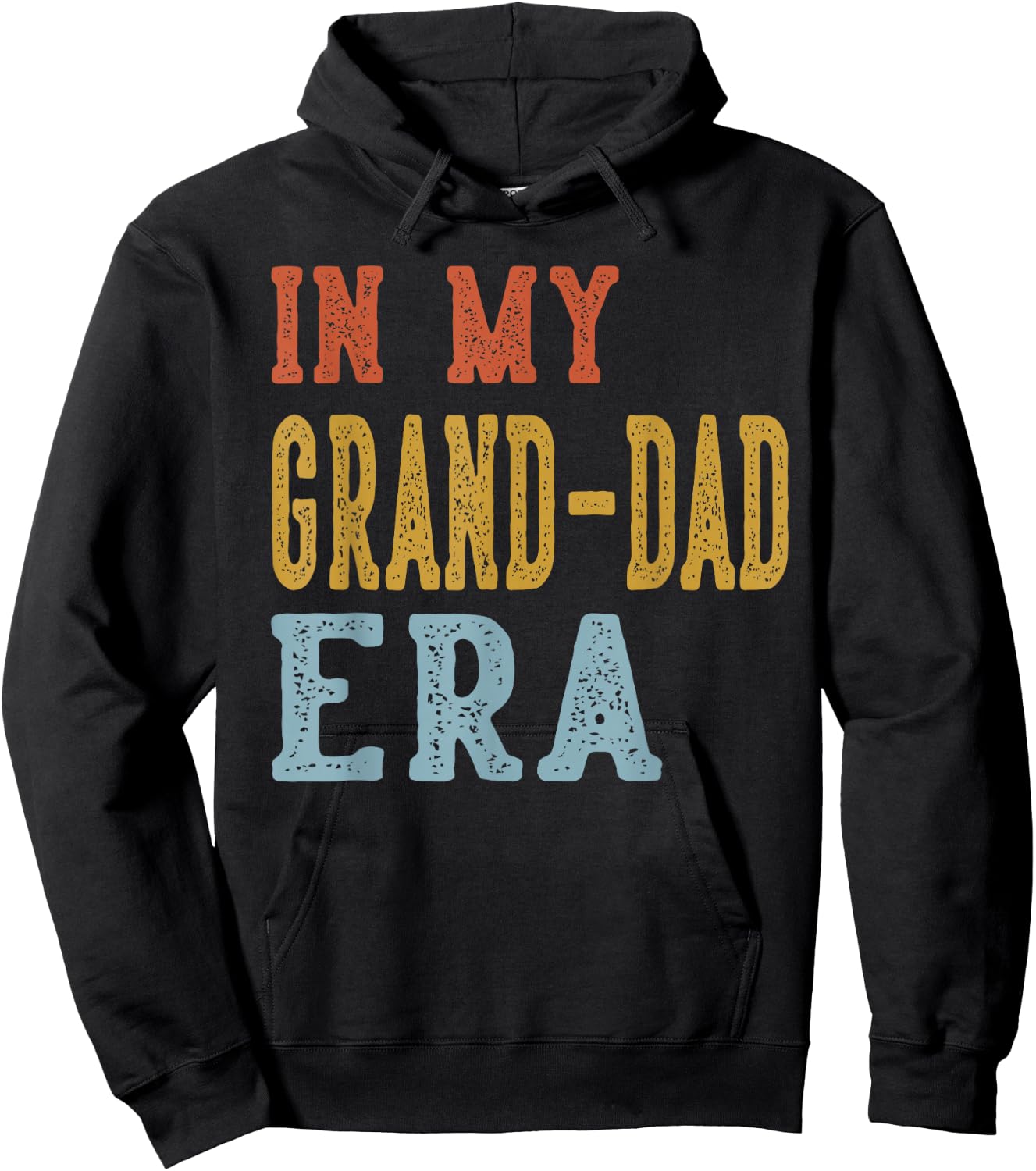 in My Grand-DAD Era Retro Funny Fathers Day Vintage Hoodie - Hoodie | Black