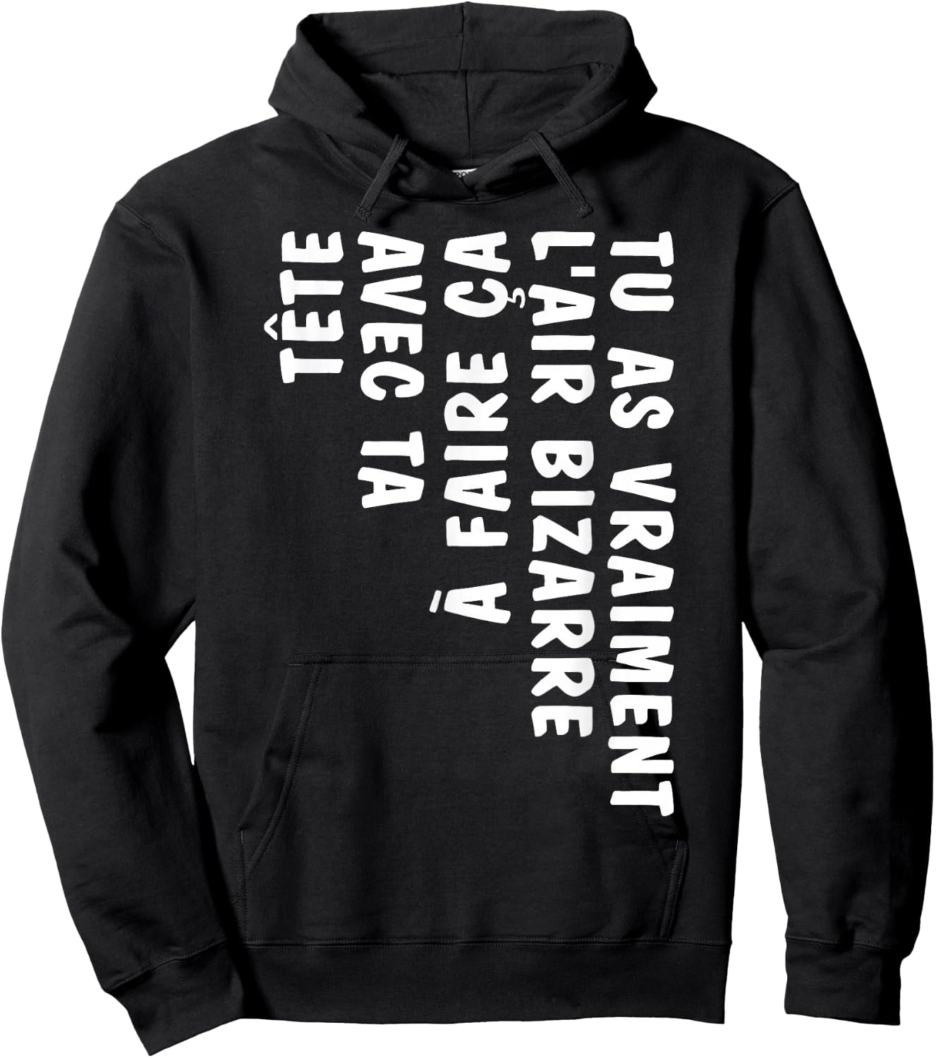 Humor You Look Strange Doing This With Your Head , Black, S Hoodie - Hoodie | Black